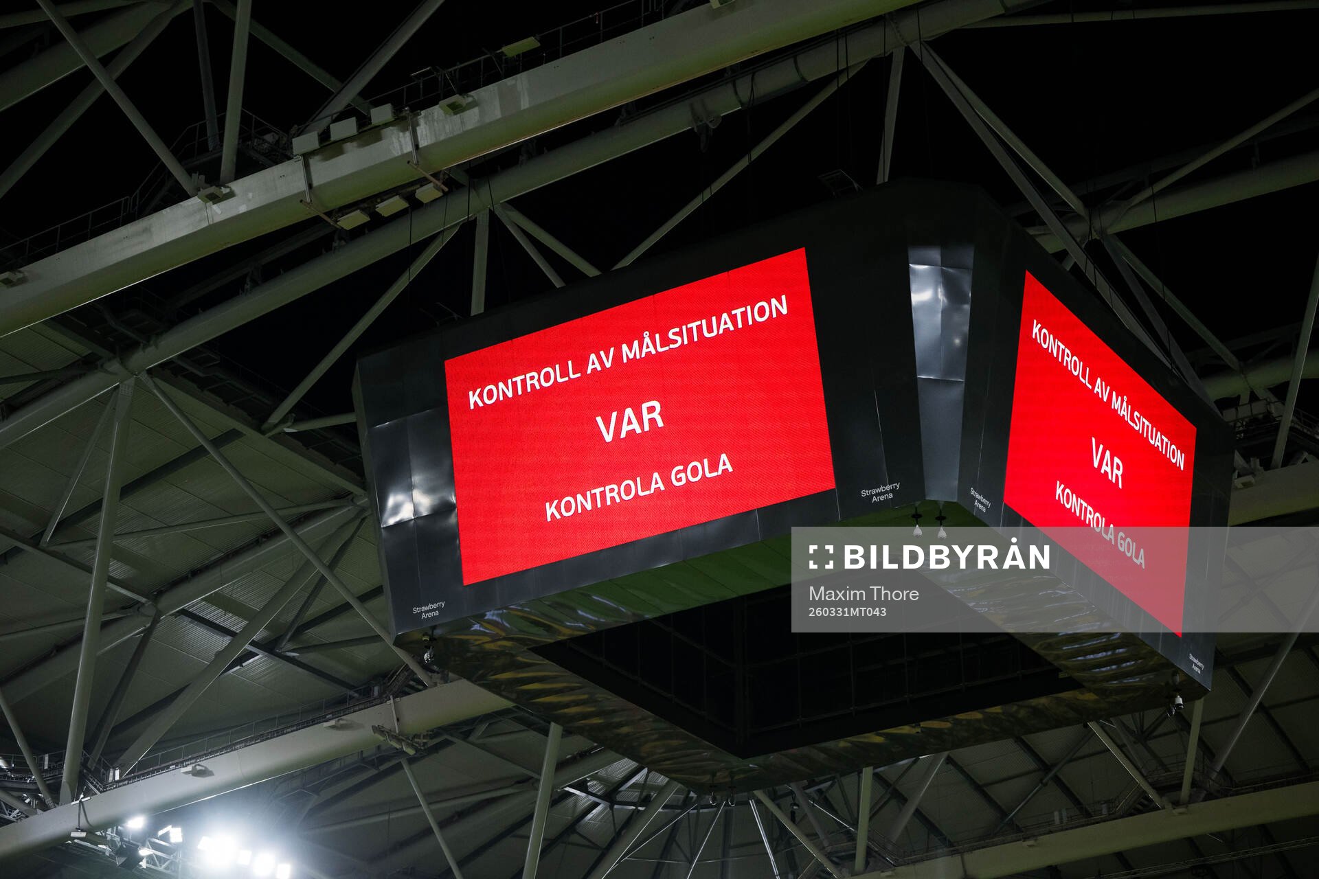 VAR check for the 2-2 goal
