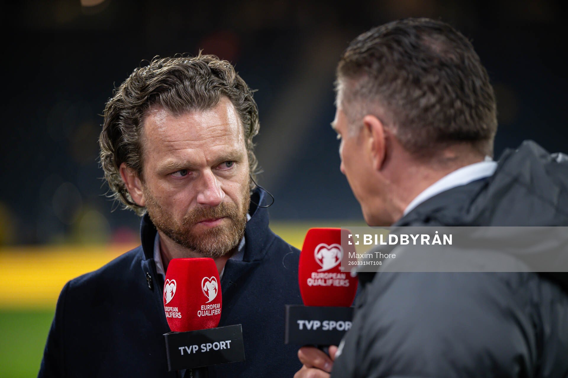 Bartosz Grzelak in Polish broadcaster TVP Sport Studio