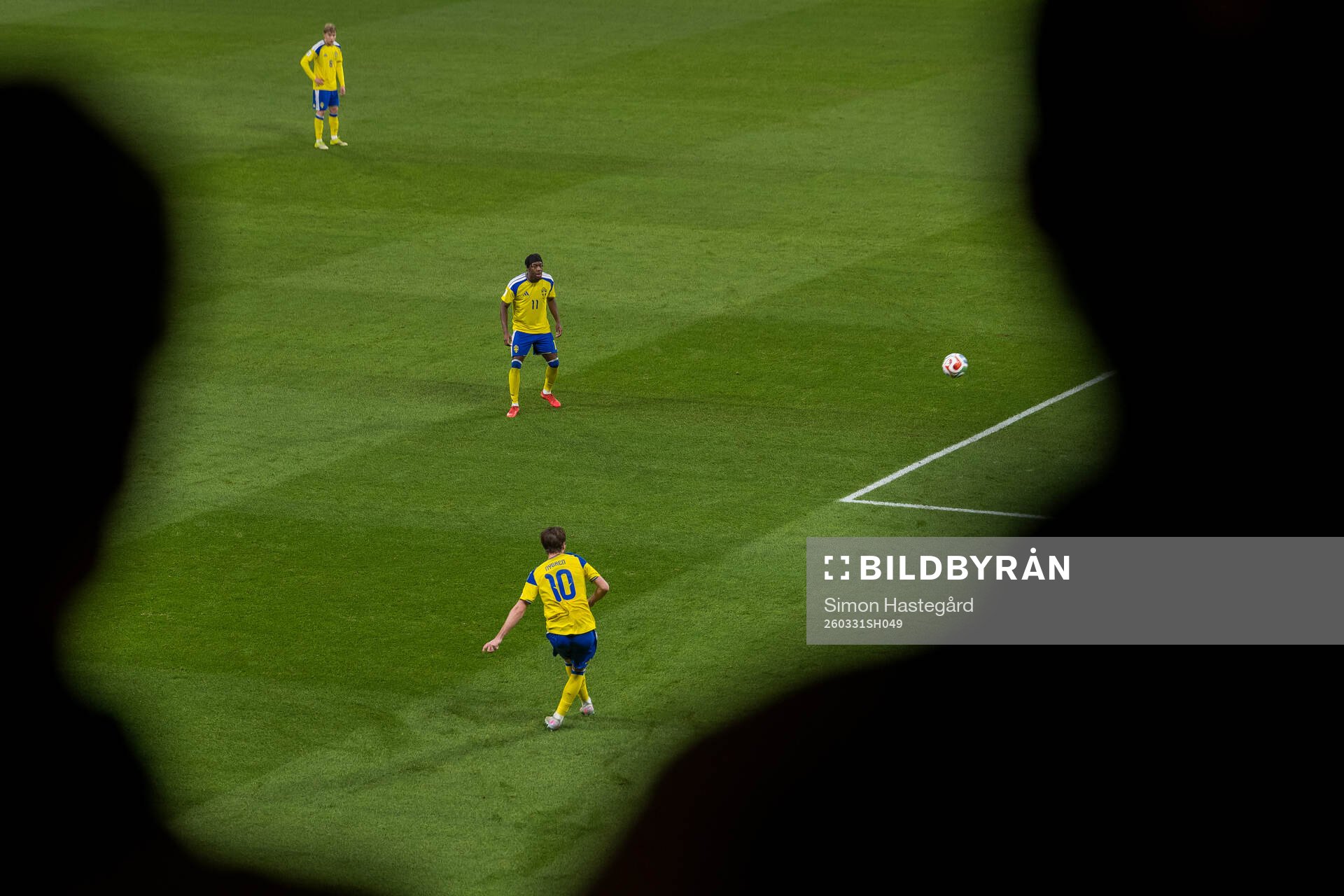 Anthony Elanga and Benjamin Nygren of Sweden