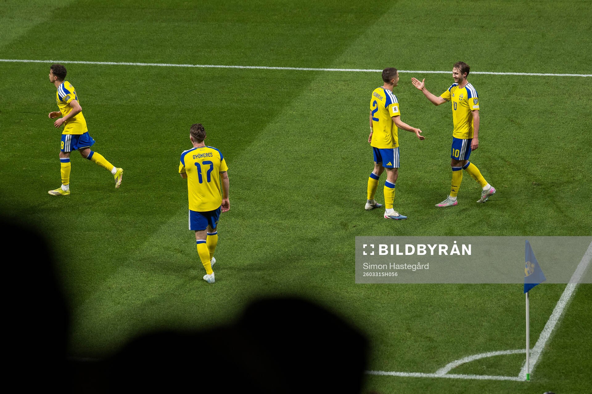 Yasin Ayari, Viktor Gyökeres, Benjamin Nygren and Gustaf