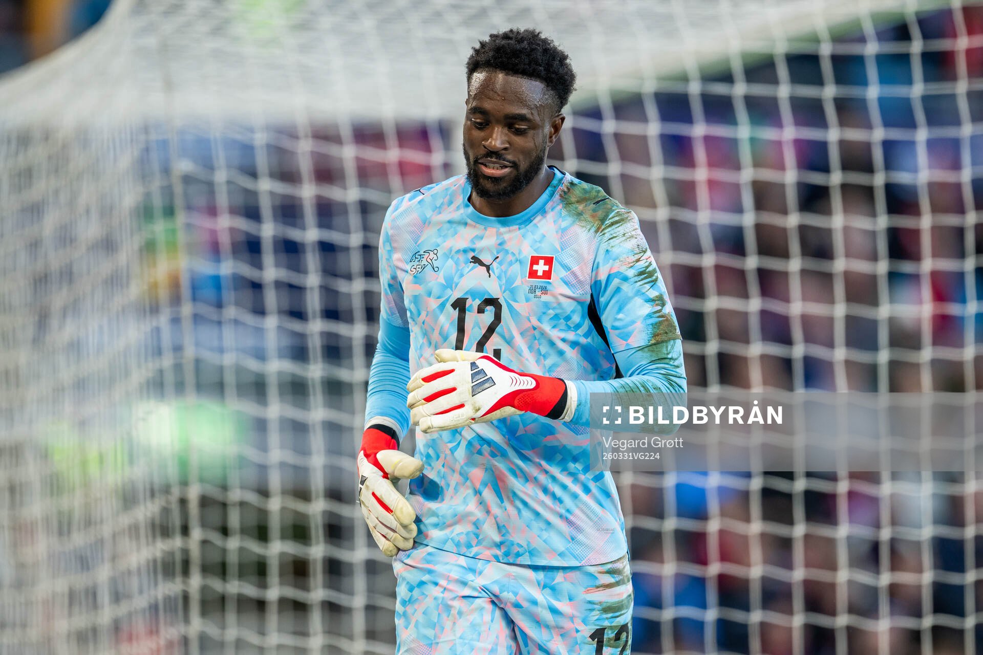 Goalkeeper Yvon Mvogo of Switzerland