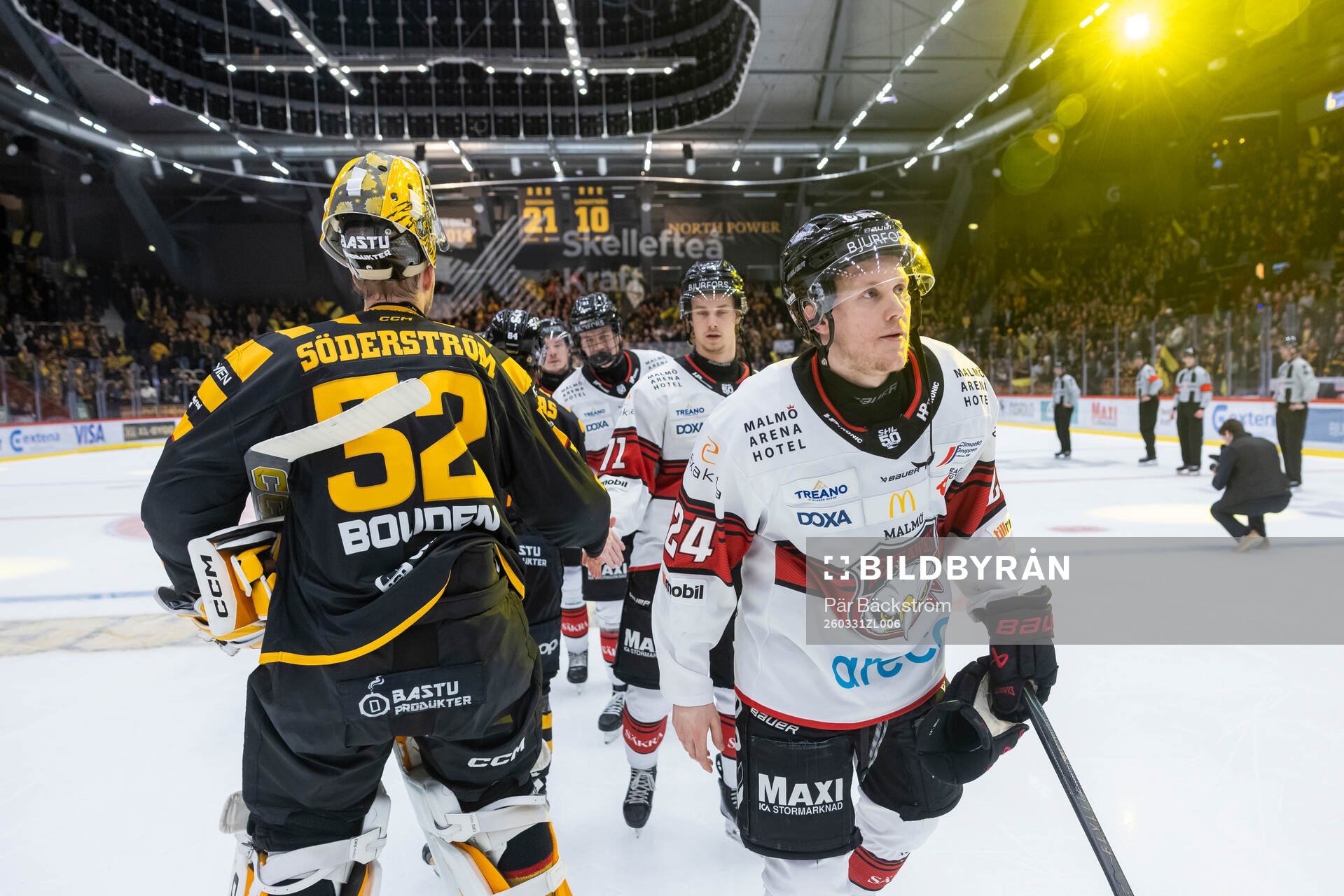 Skellefteås målvakt Linus Söderström och Malmö