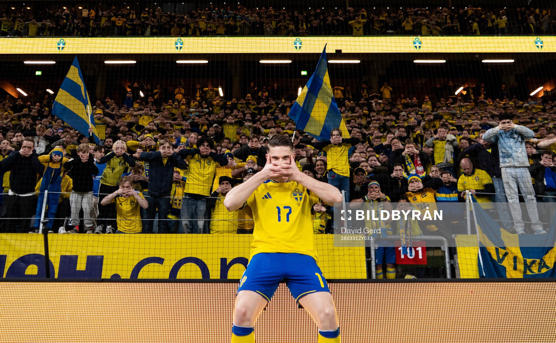 In this handout picture from the Swedish Football