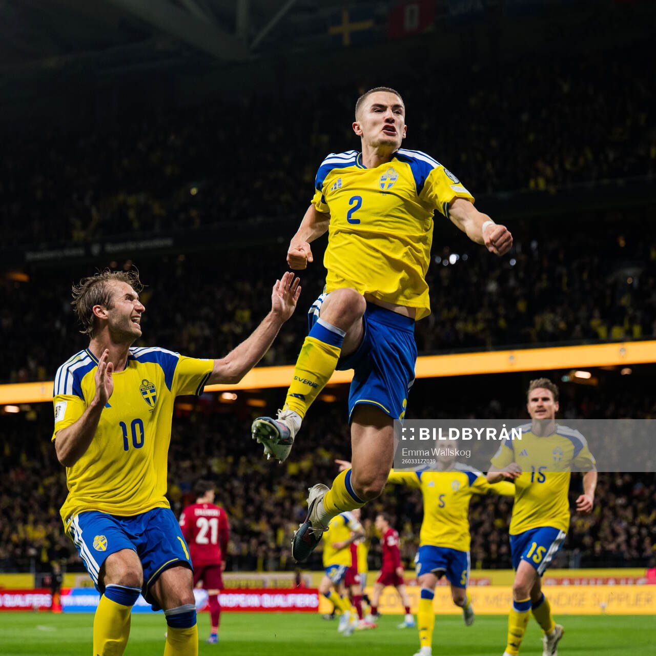 Gustaf Lagerbielke of Sweden celebrates