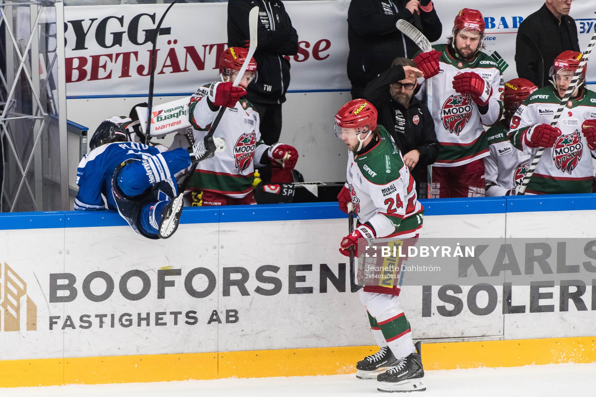 Karlskogas Hampus Plato och Modos Kyle Topping