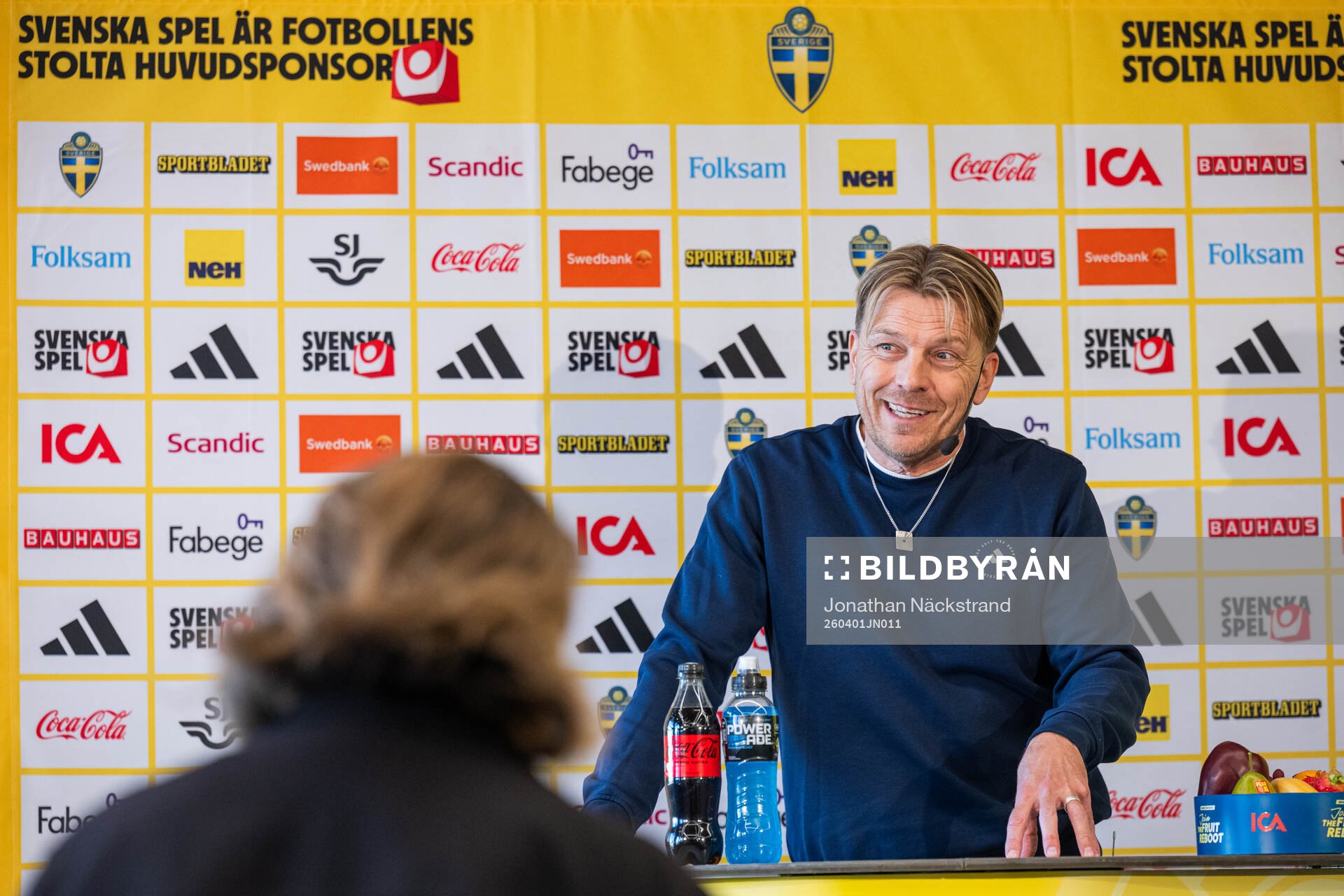 Head coach Tony Gustavsson of the Swedish women's national