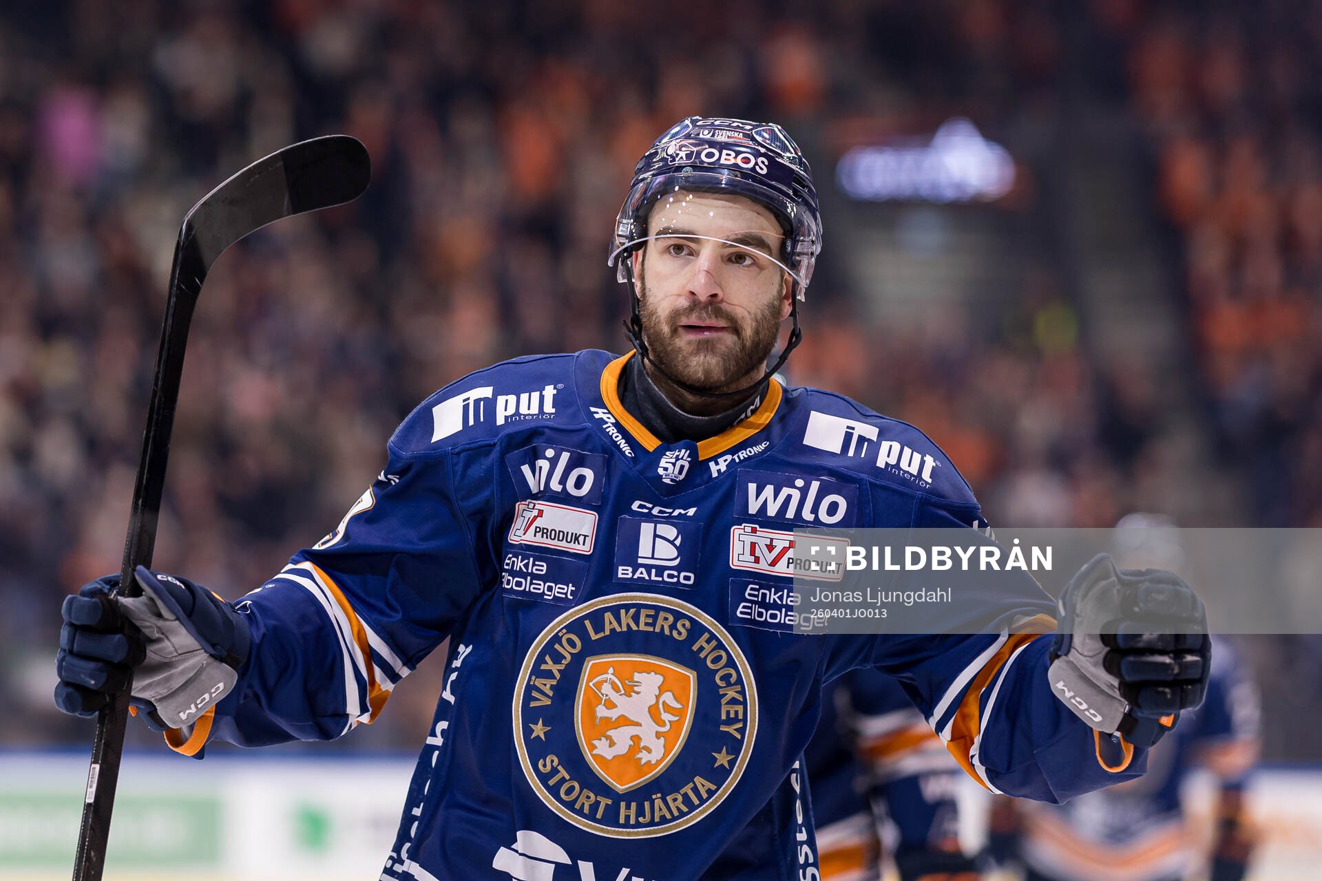 Växjös Reid Gardiner jublar