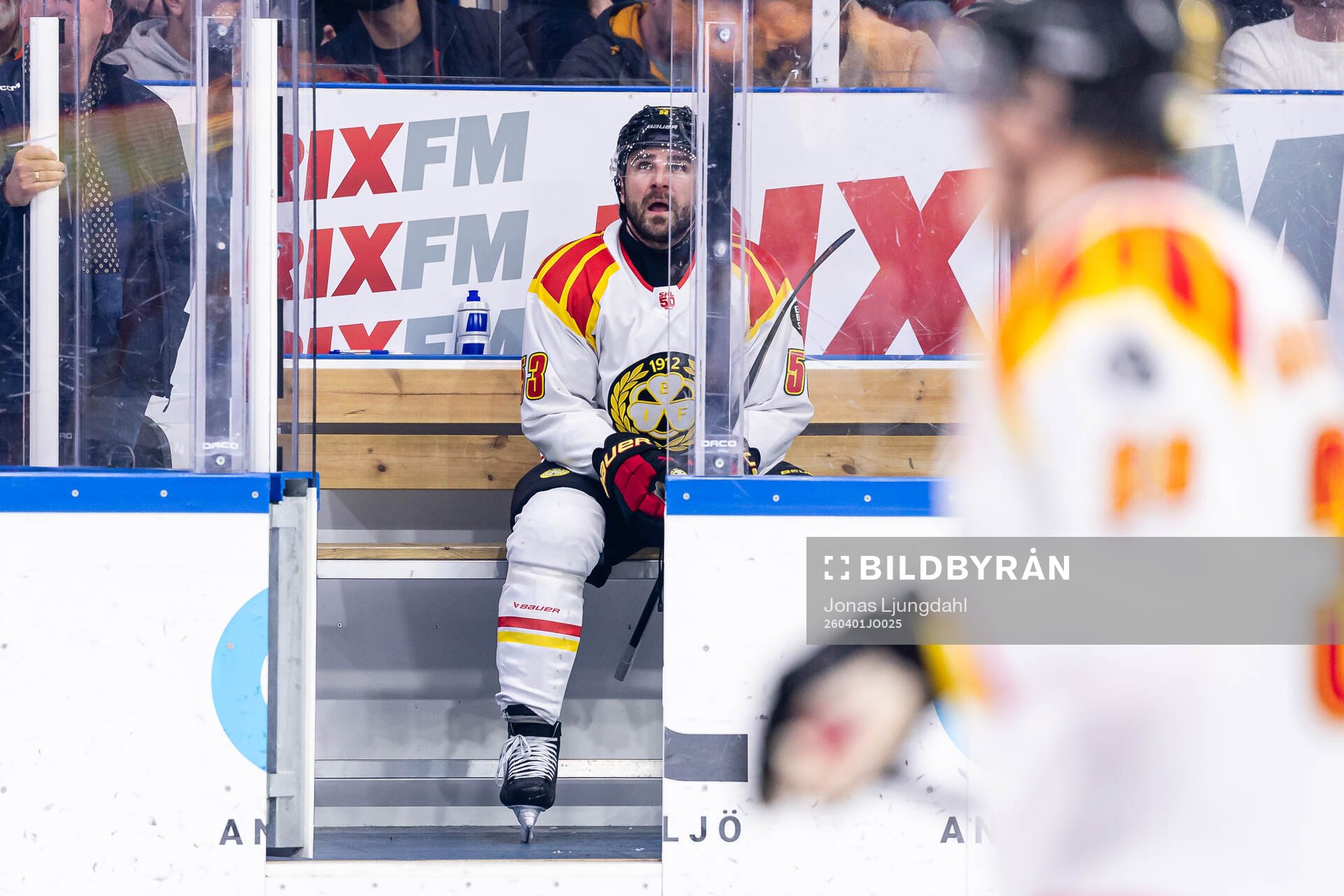 Brynäs Luke Witkowski i utvisningsbåset