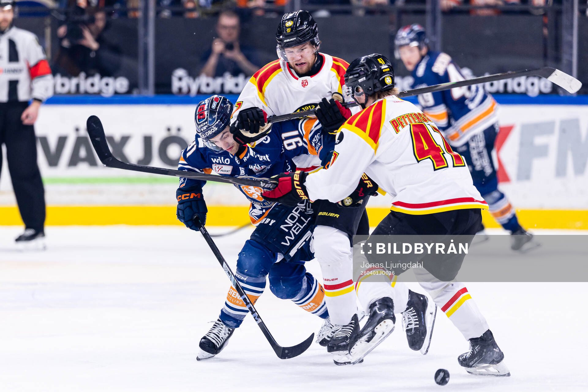 Växjös Felix Robert, Brynäs Mattias Norlinder och Lucas