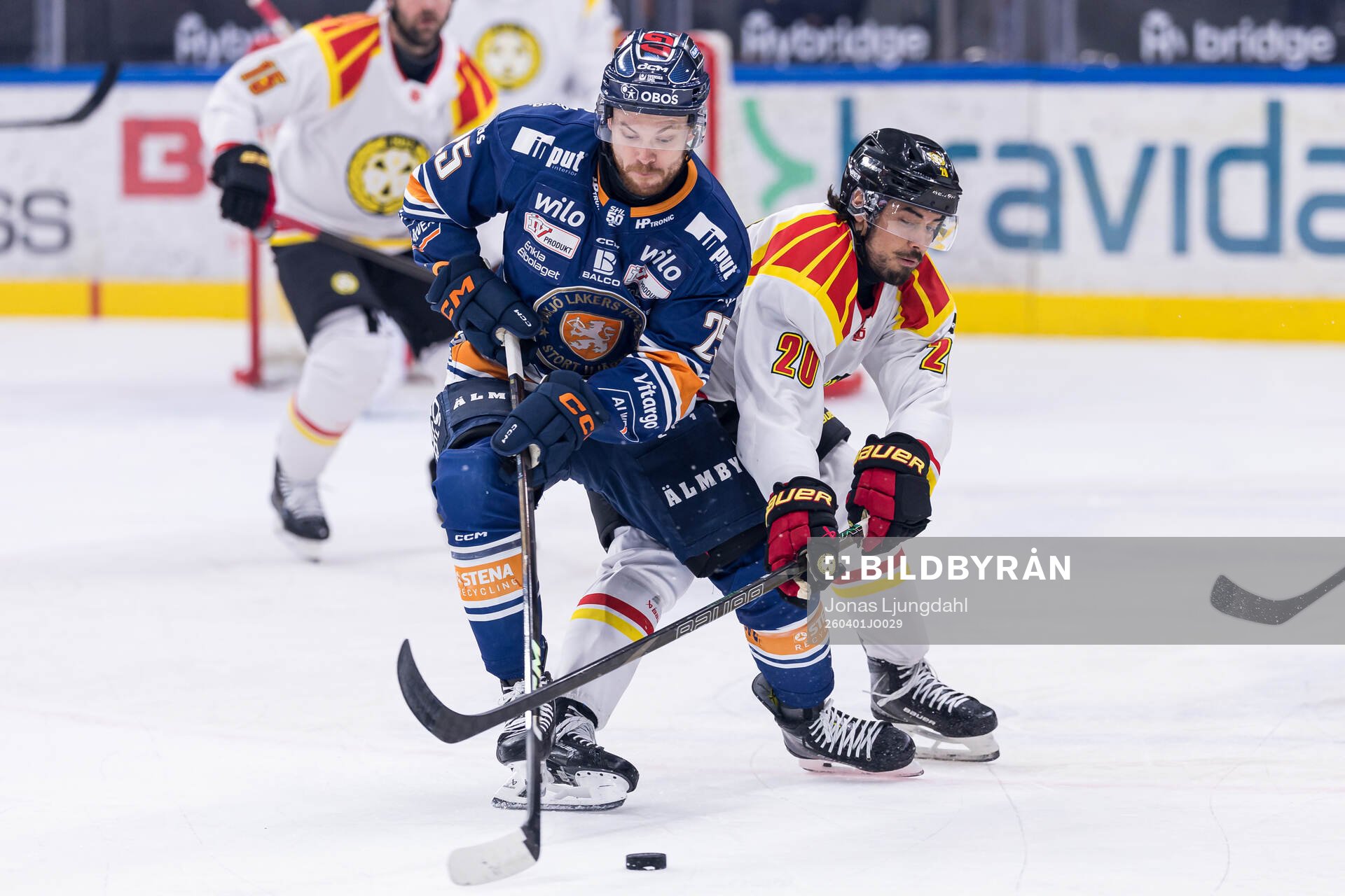 Växjös Lucas Elvenes och Brynäs Tyler Vesel