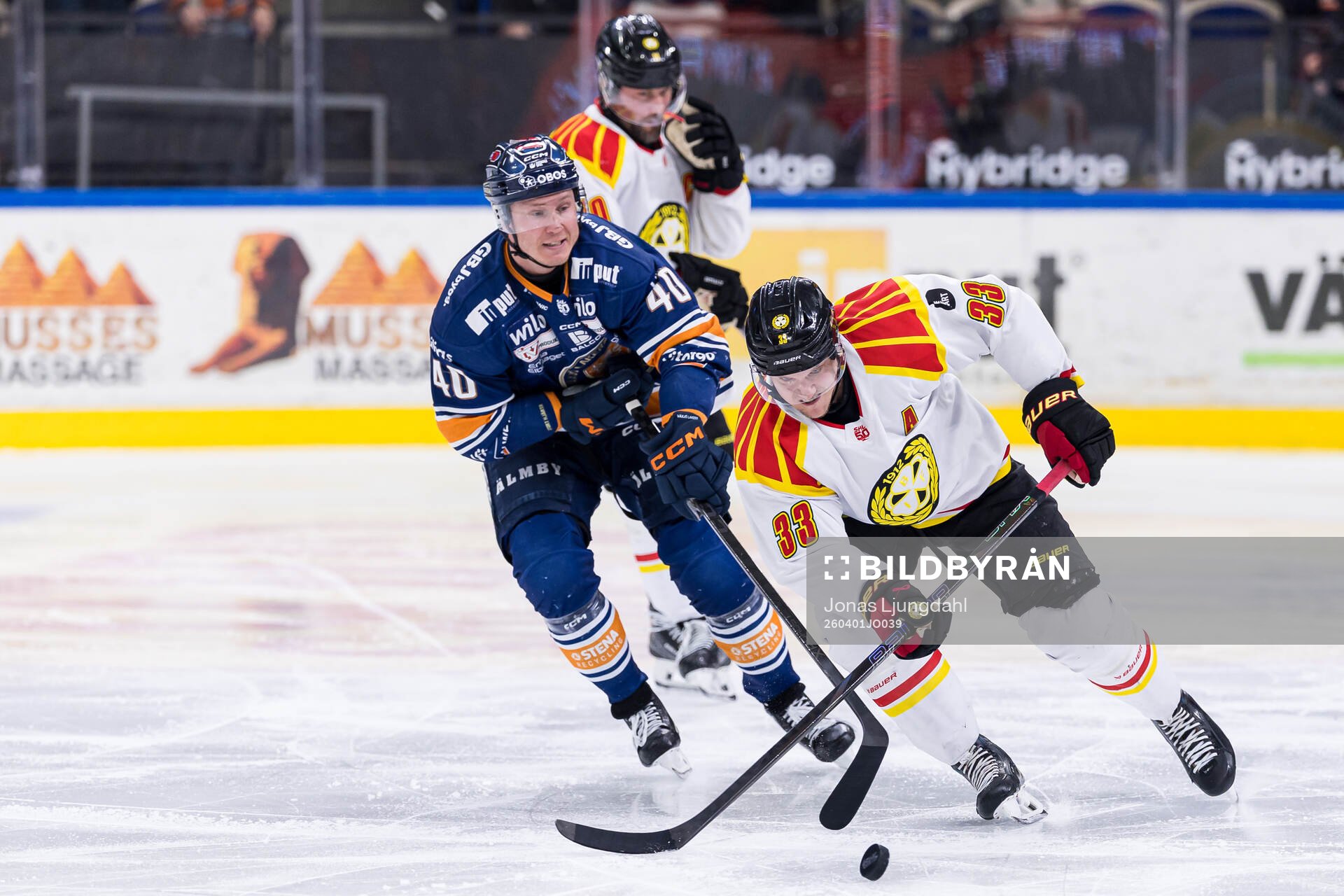 Växjös Dennis Rasmussen och Brynäs Jakob Silfverberg