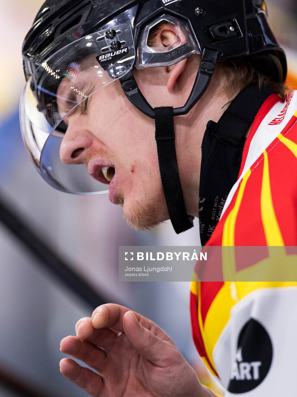 Brynäs Oskar Lindblom har ont