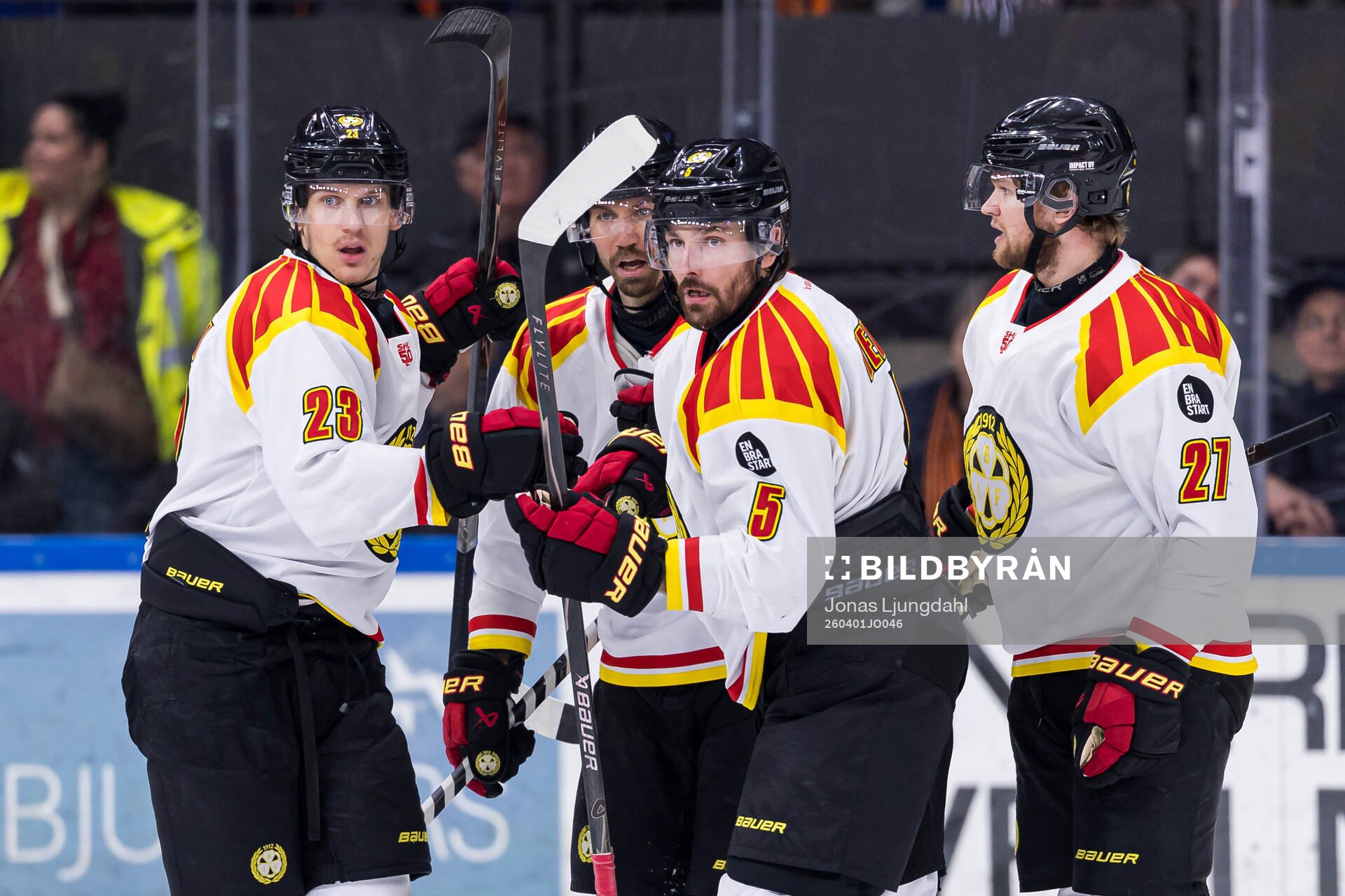 Brynäs Oskar Lindblom, Anton Rödin, Michal Kempny och