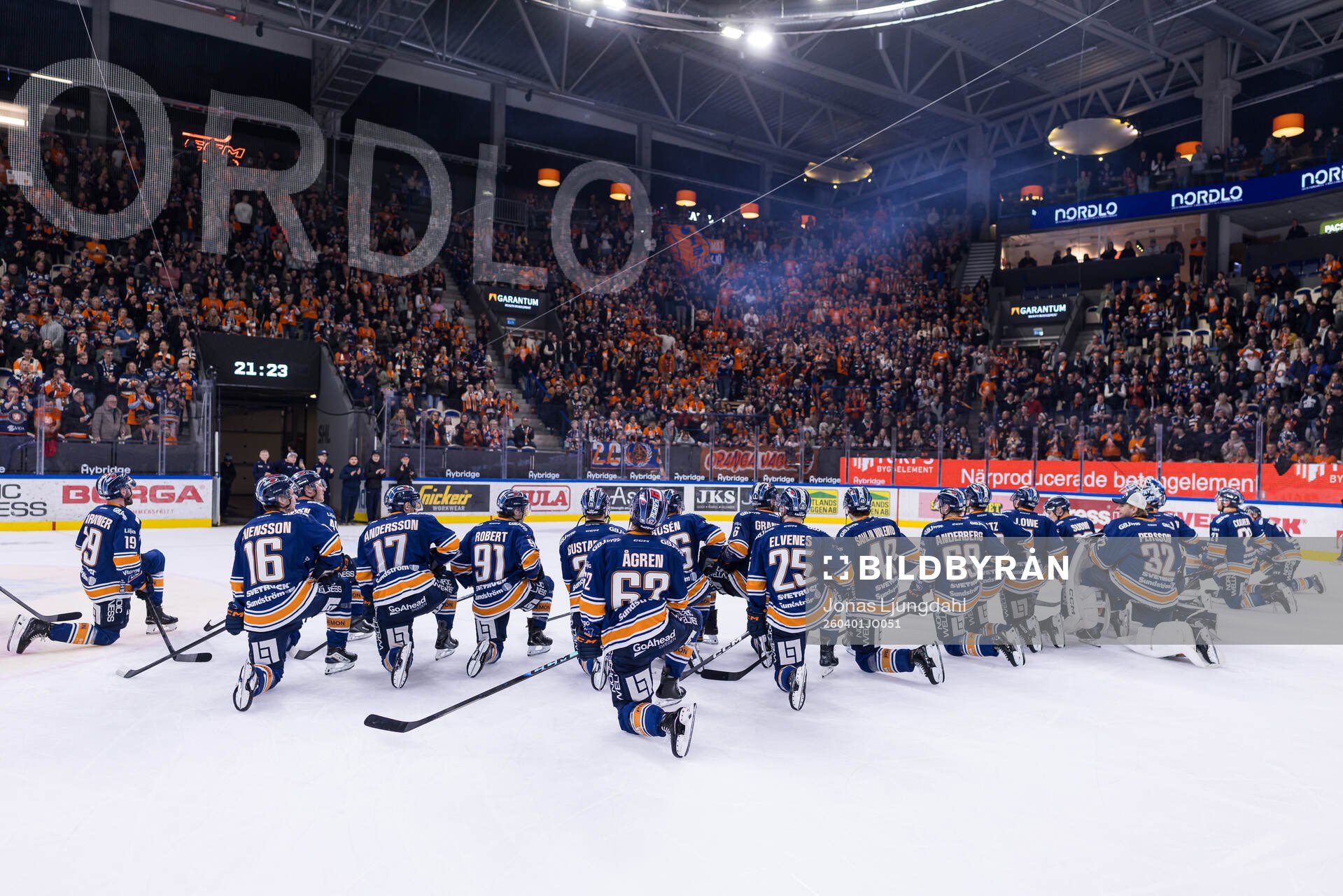 Växjös spelare jublar