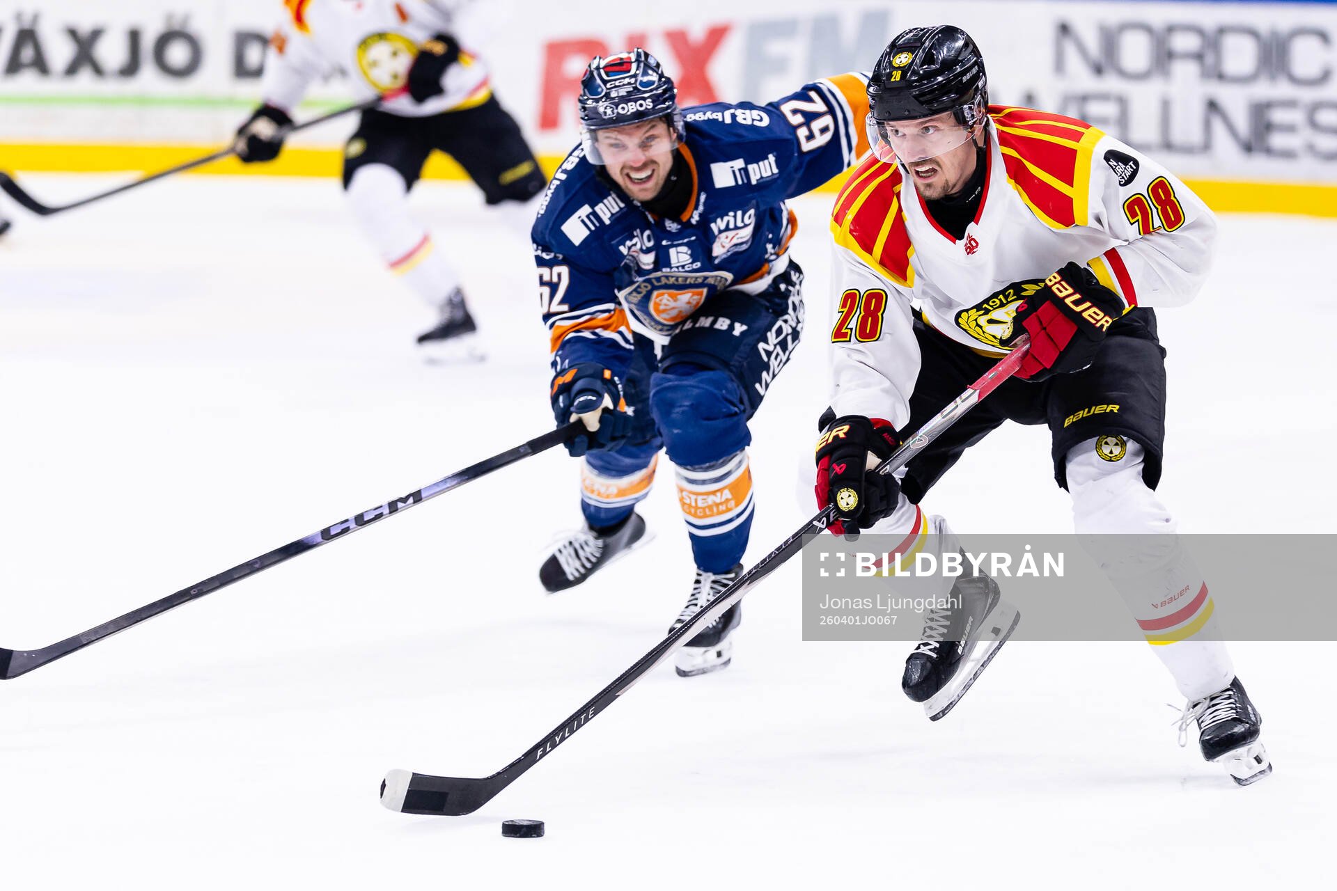 Växjös Manuel Ågren och Brynäs Johannes Kinnvall