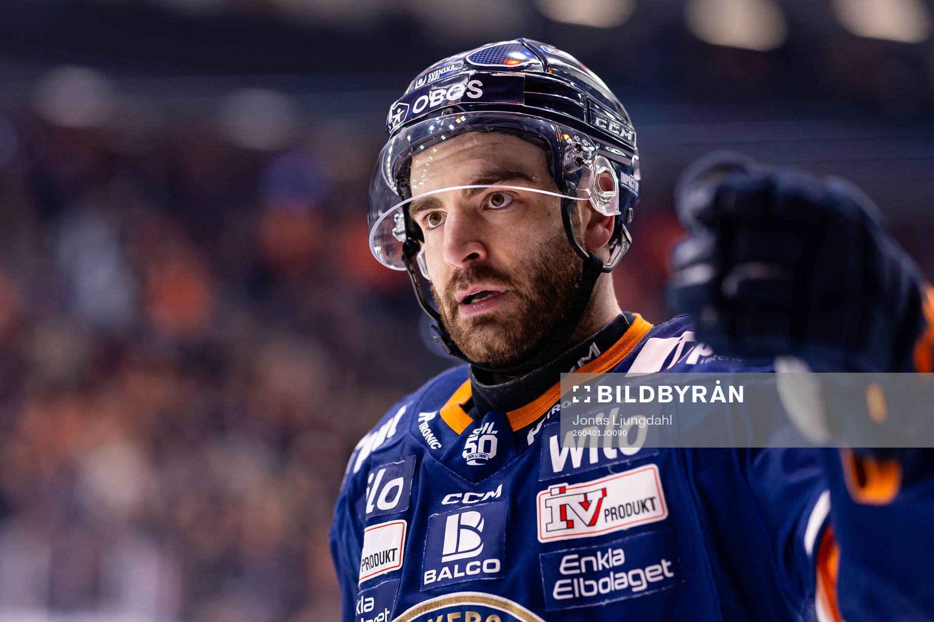 Växjös Reid Gardiner jublar eter mål 1-0