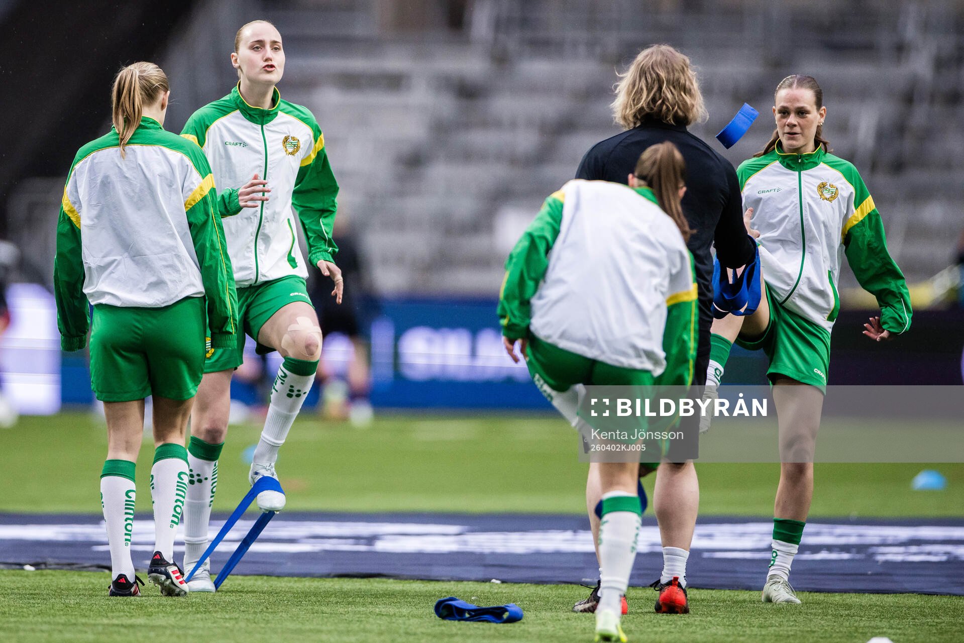 Emelie Bragstad and Sofia Reidy of Hammarby