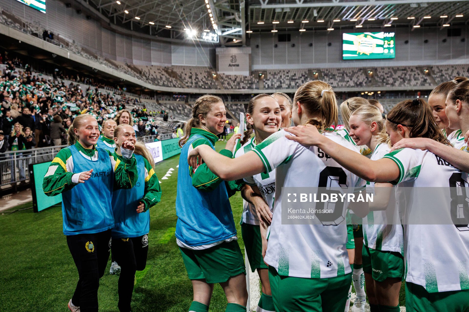 Vilde Hasund of Hammarby celebrates the 2-0 goal