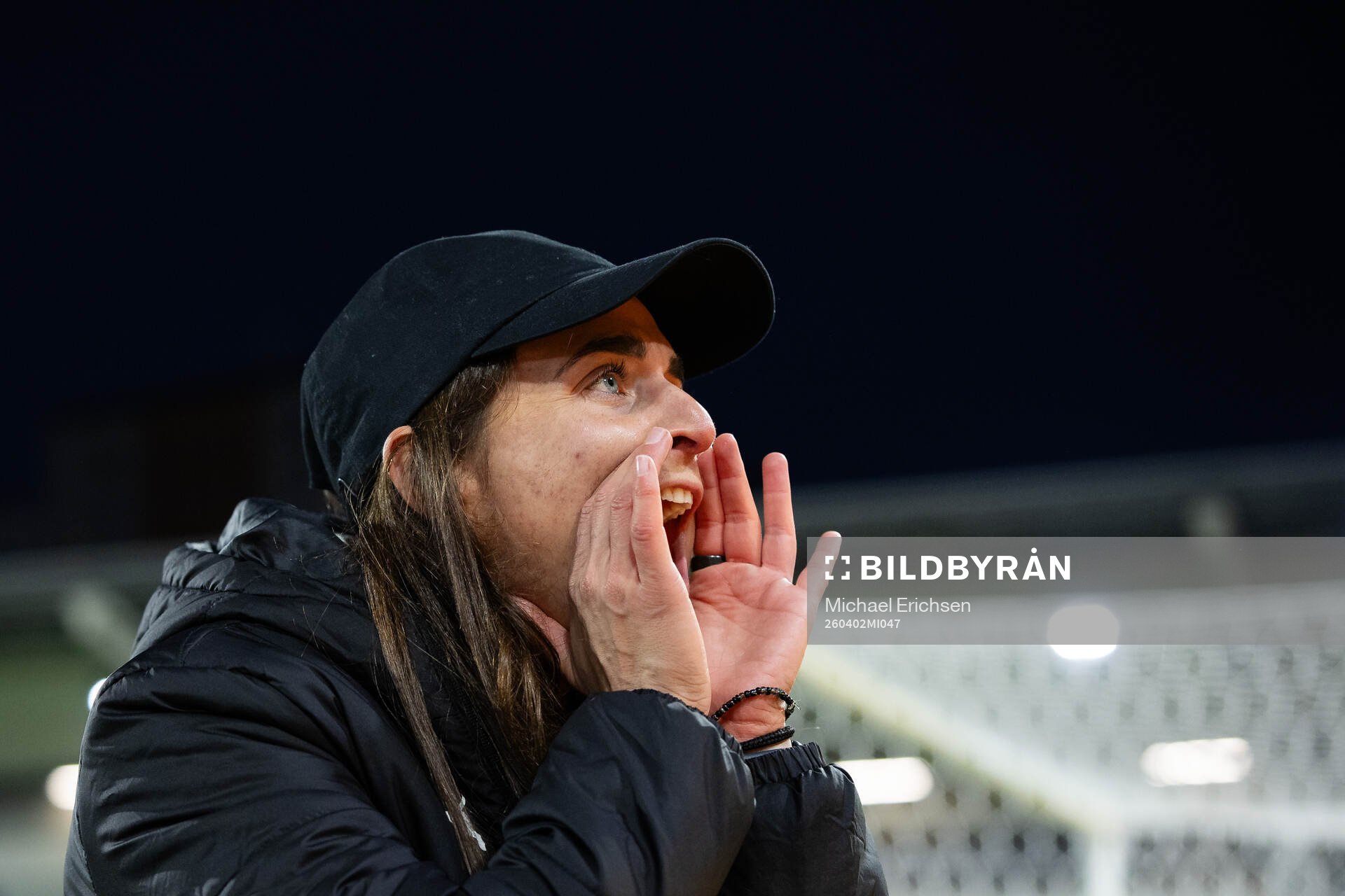 Head coach Elena Sadiku of Häcken celebrates