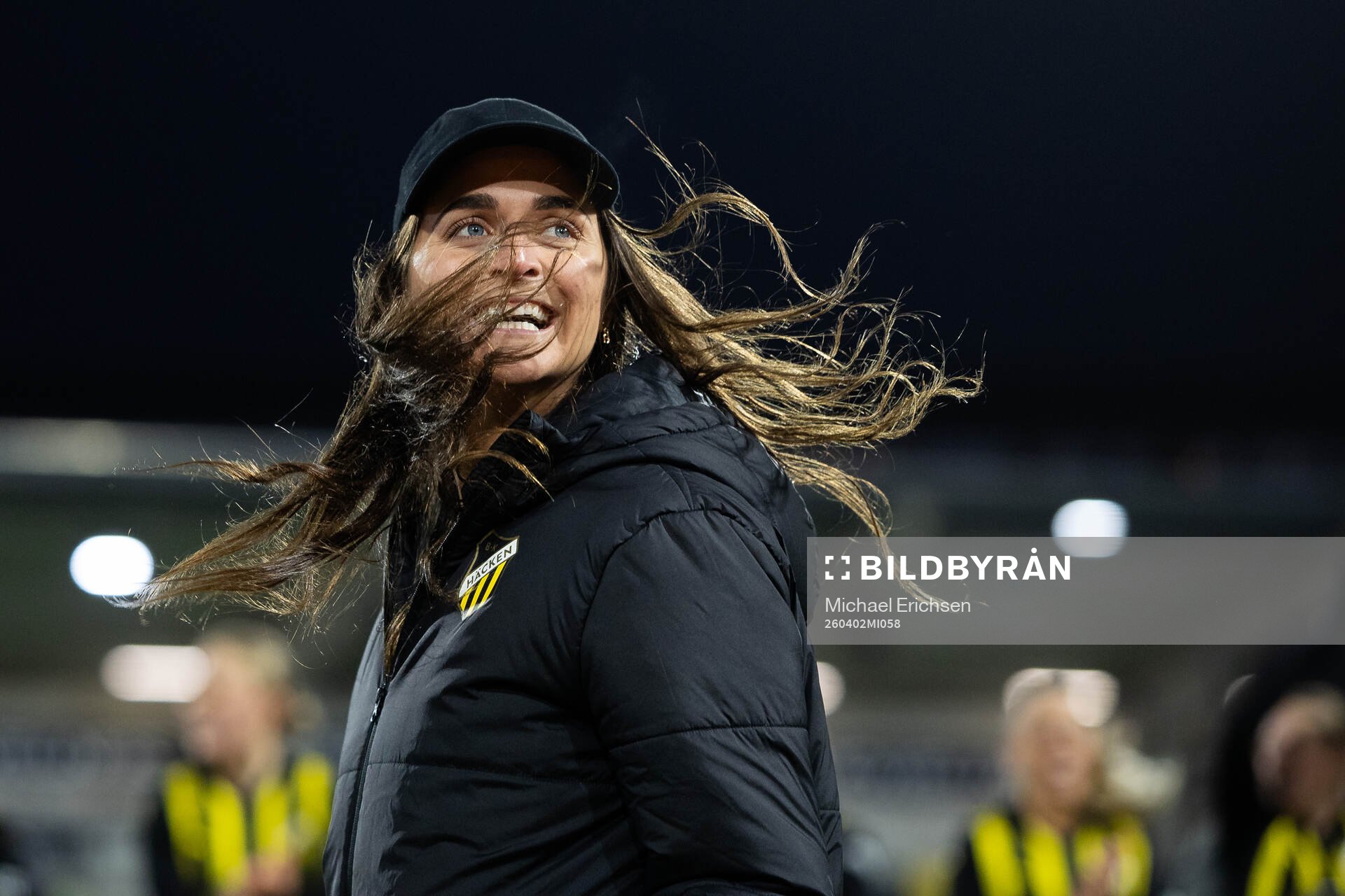 Head coach Elena Sadiku of Häcken celebrates