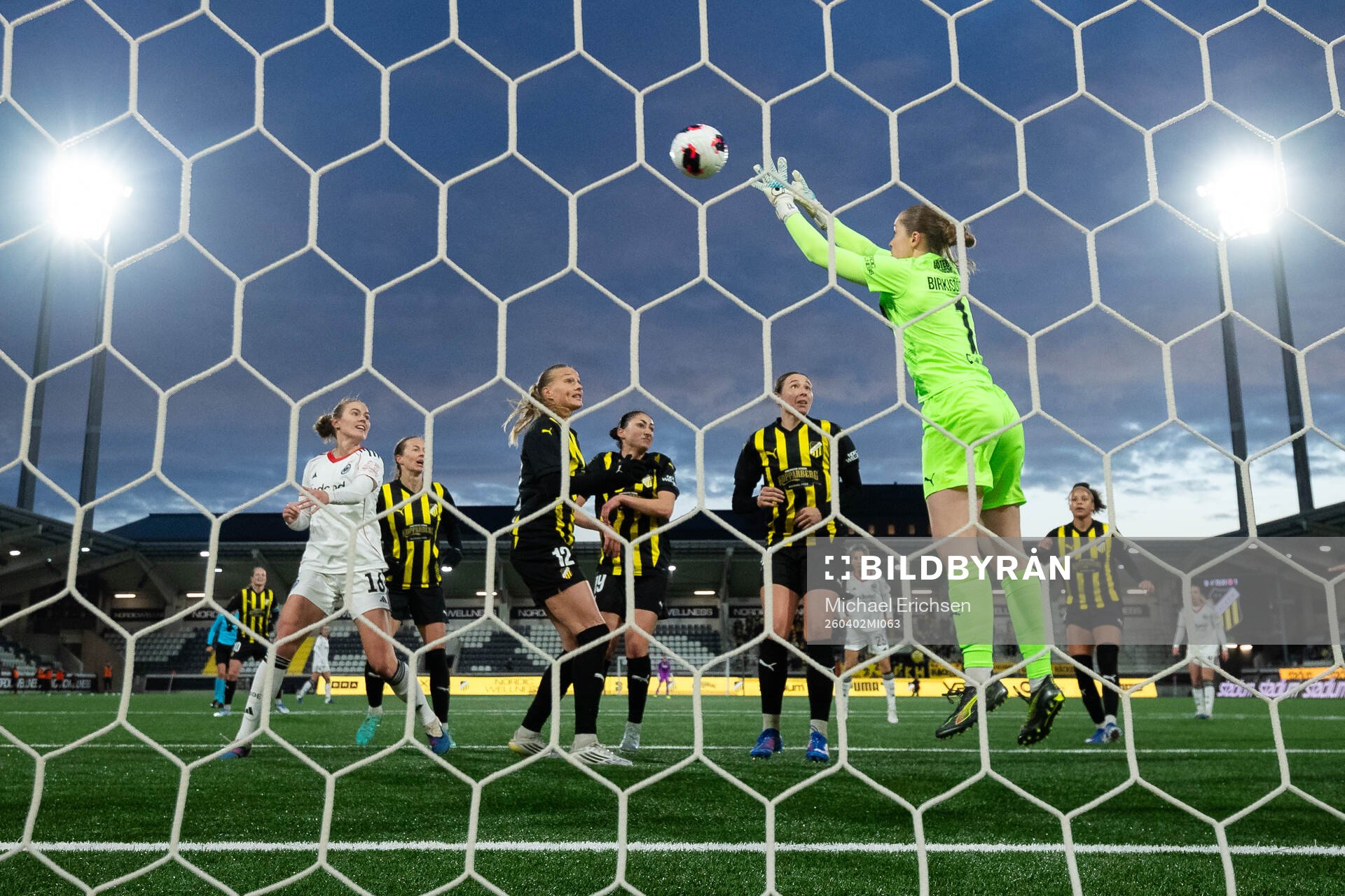 Goalkeeper Fanney Birkisdottir of Häcken