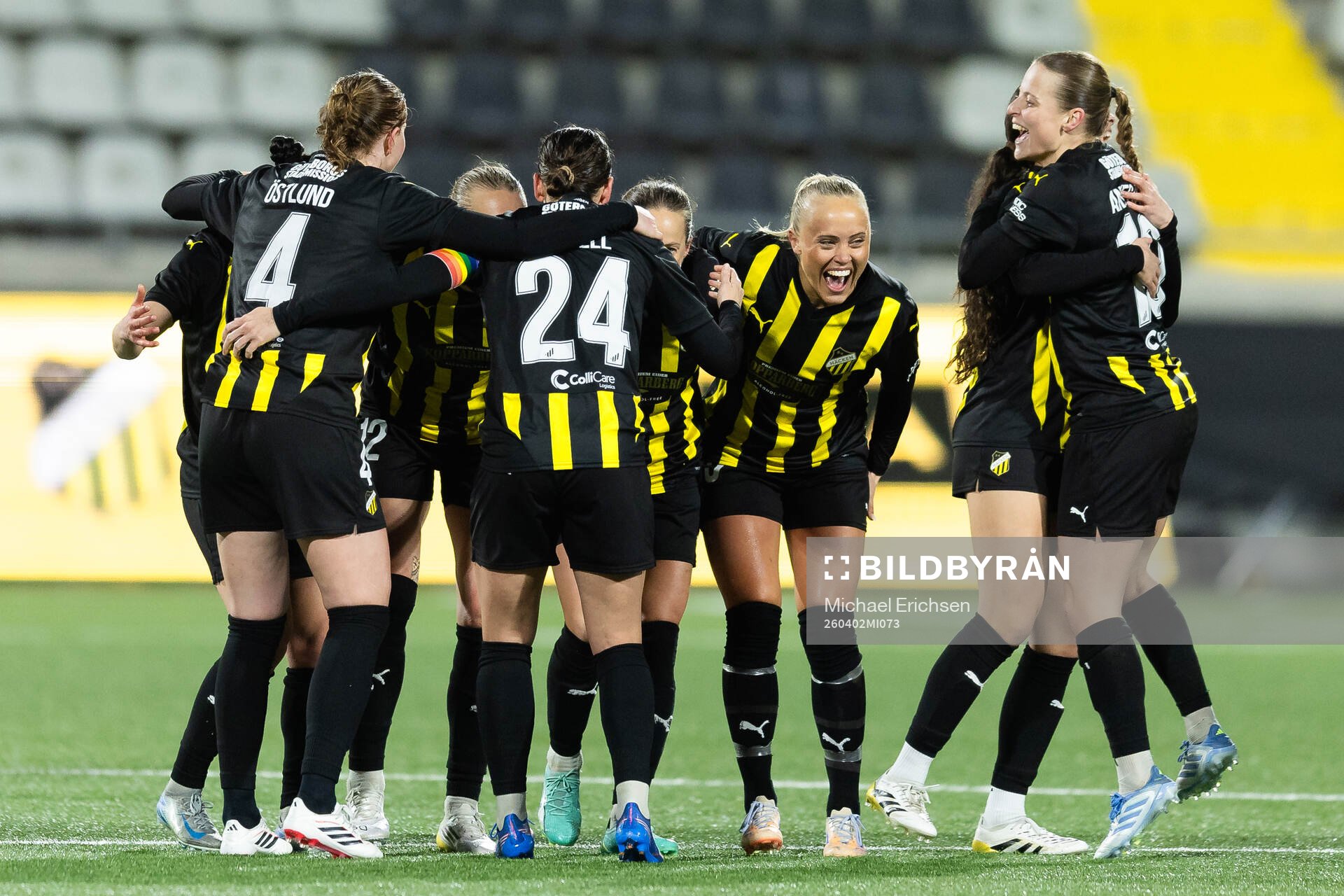 Players of Häcken celebrate