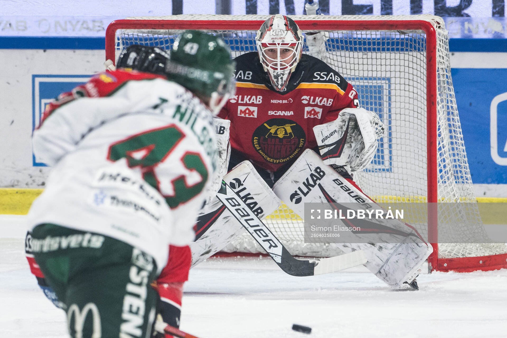 Luleås målvakt Matteus Ward