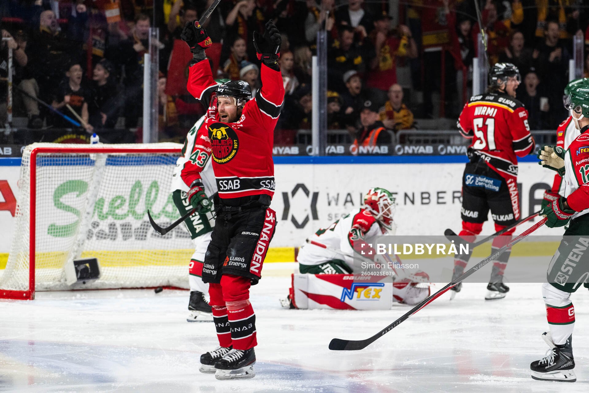 Luleås Linus Omark jublar
