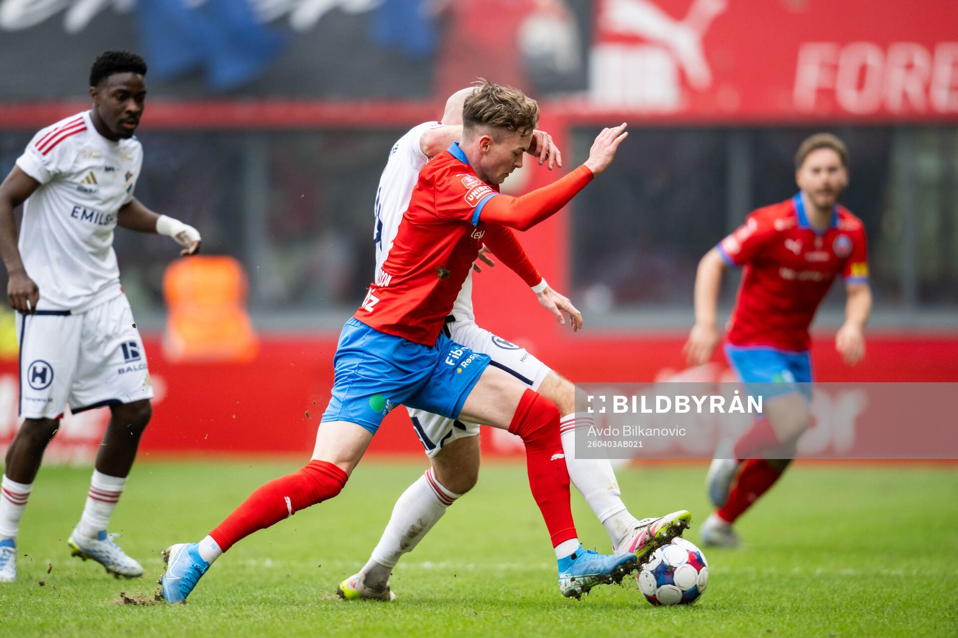 Helsingborgs Alexander Johansson och Östers Sebastian