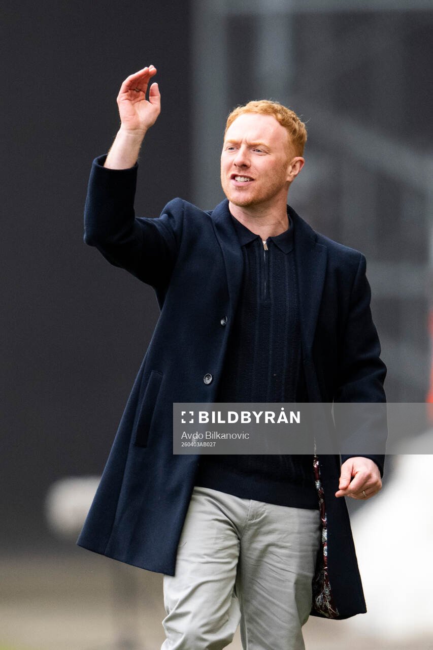Helsingborgs manager Stevie Grieve