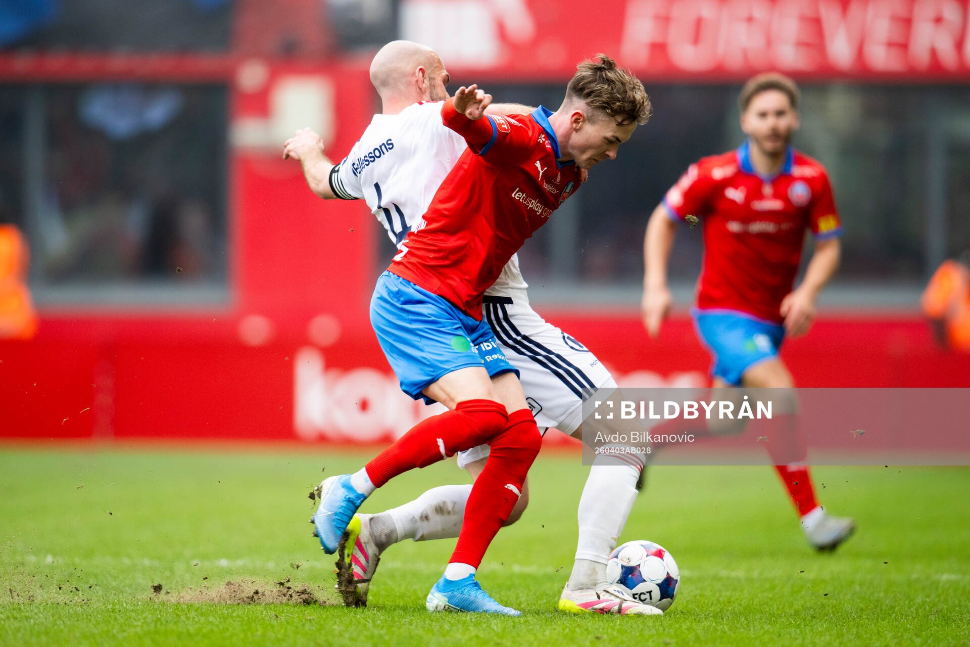 Helsingborgs Alexander Johansson och Östers Sebastian