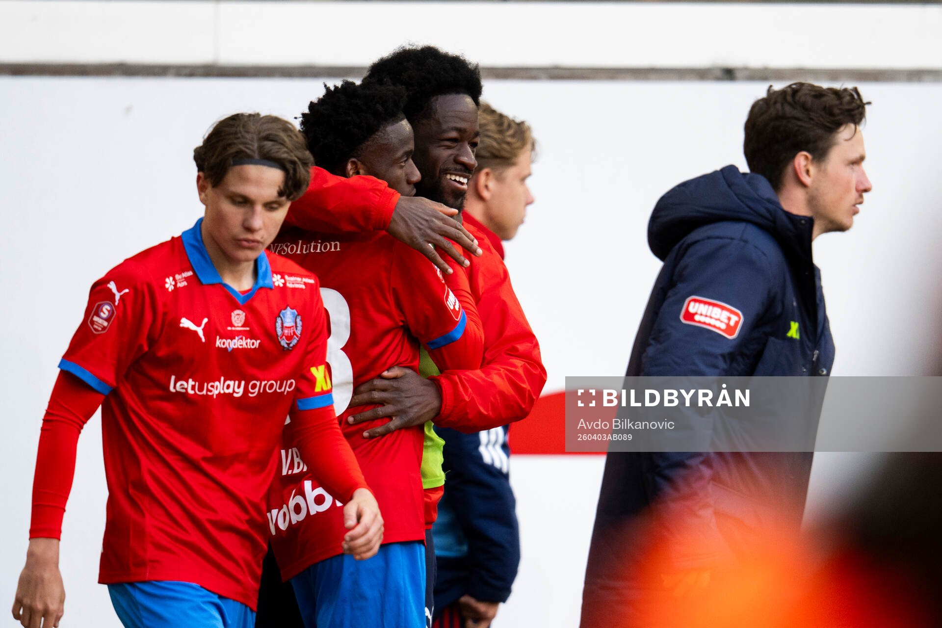 Helsingborgs Clancy Valere Biten jublar