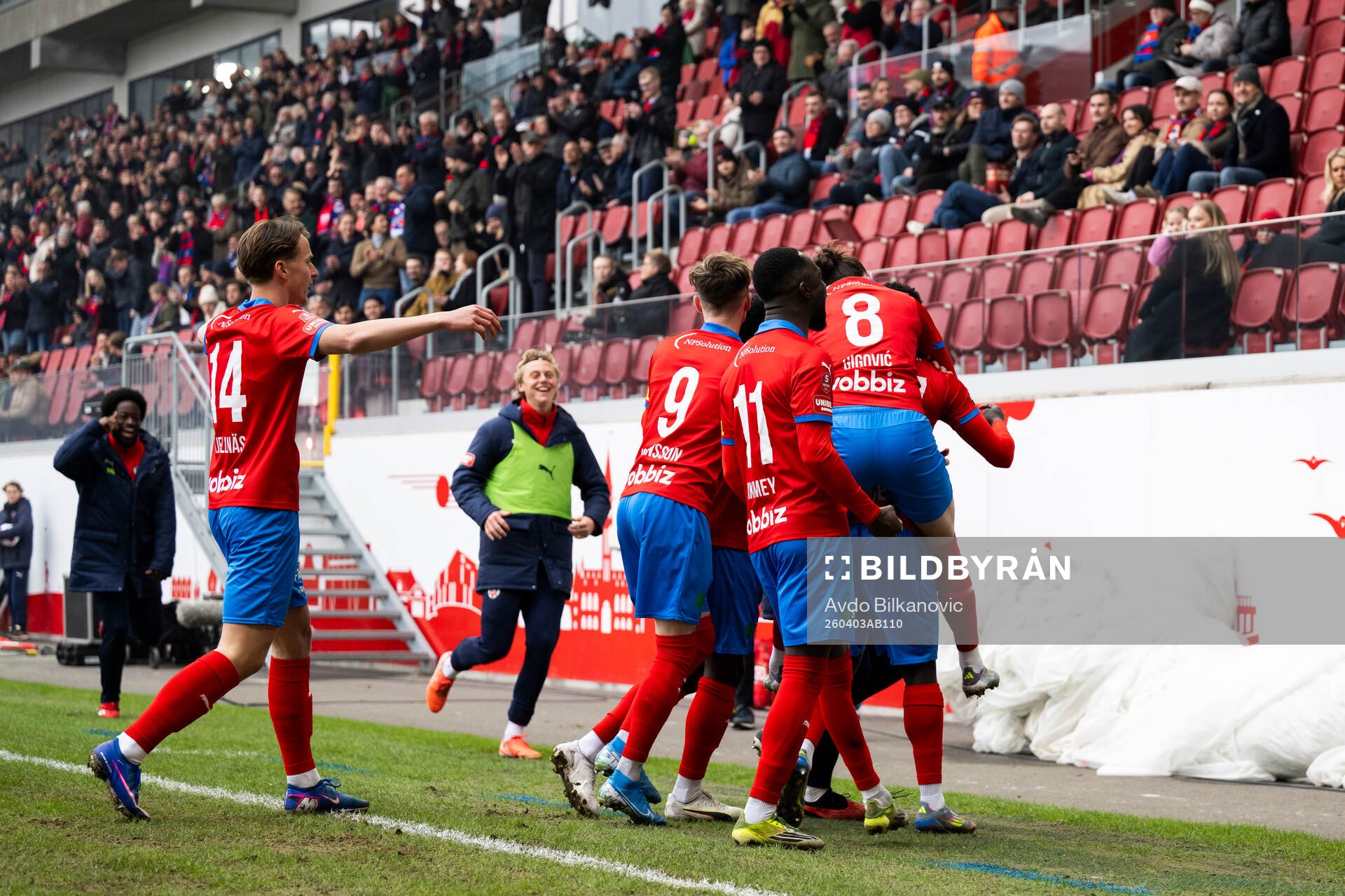 Helsingborgs Demba N'Diaye jublar