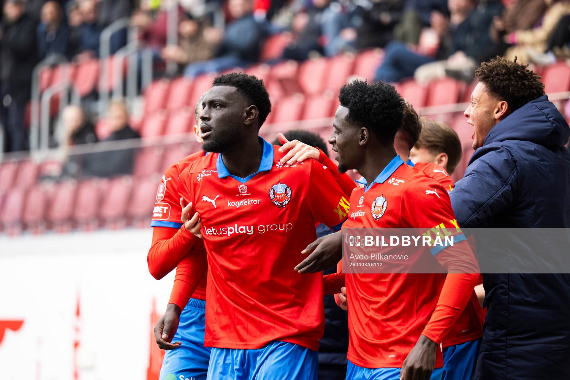 Helsingborgs Demba N'Diaye jublar