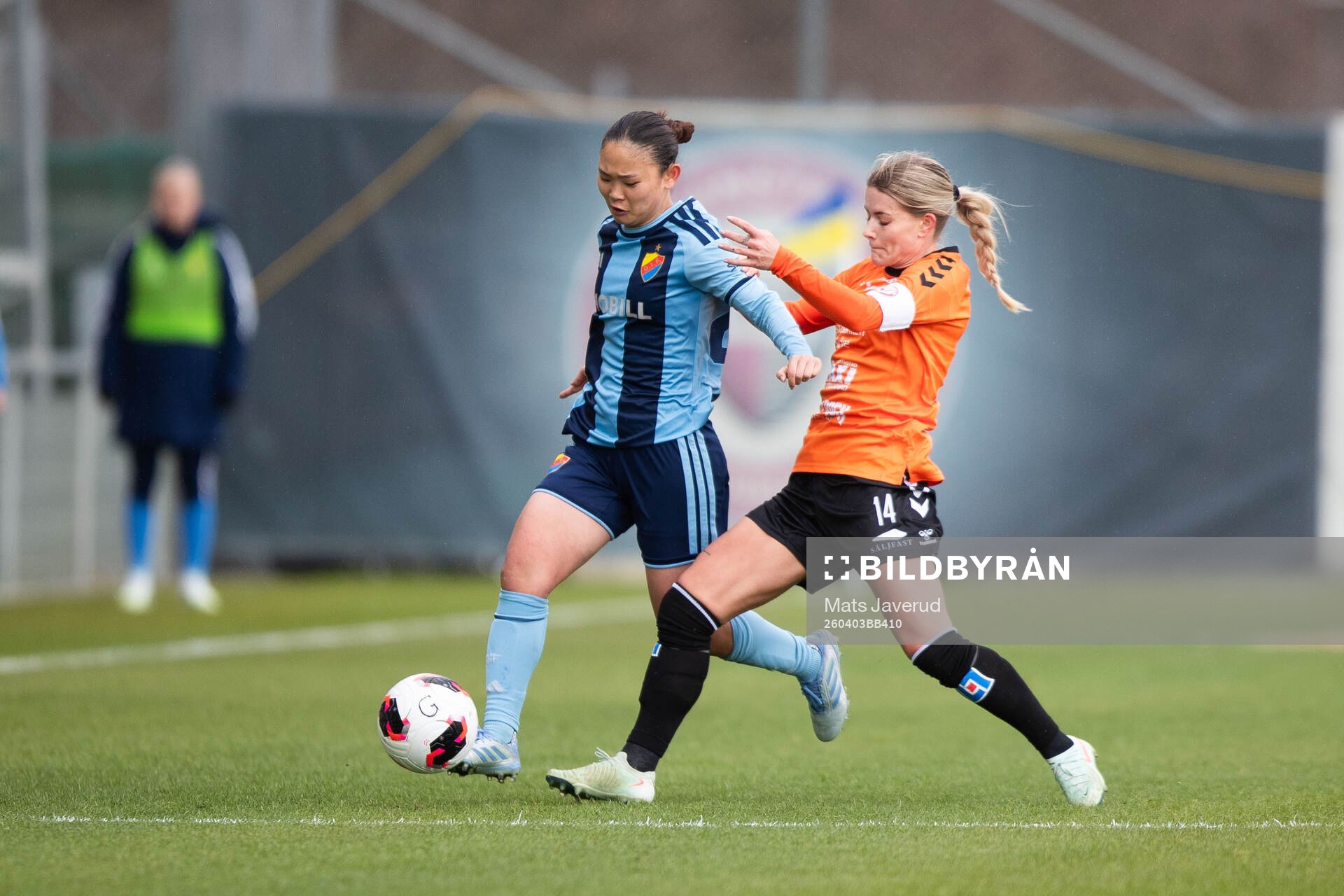 Djurgårdens Urara Watanabe och Kristianstads Tilda Persson