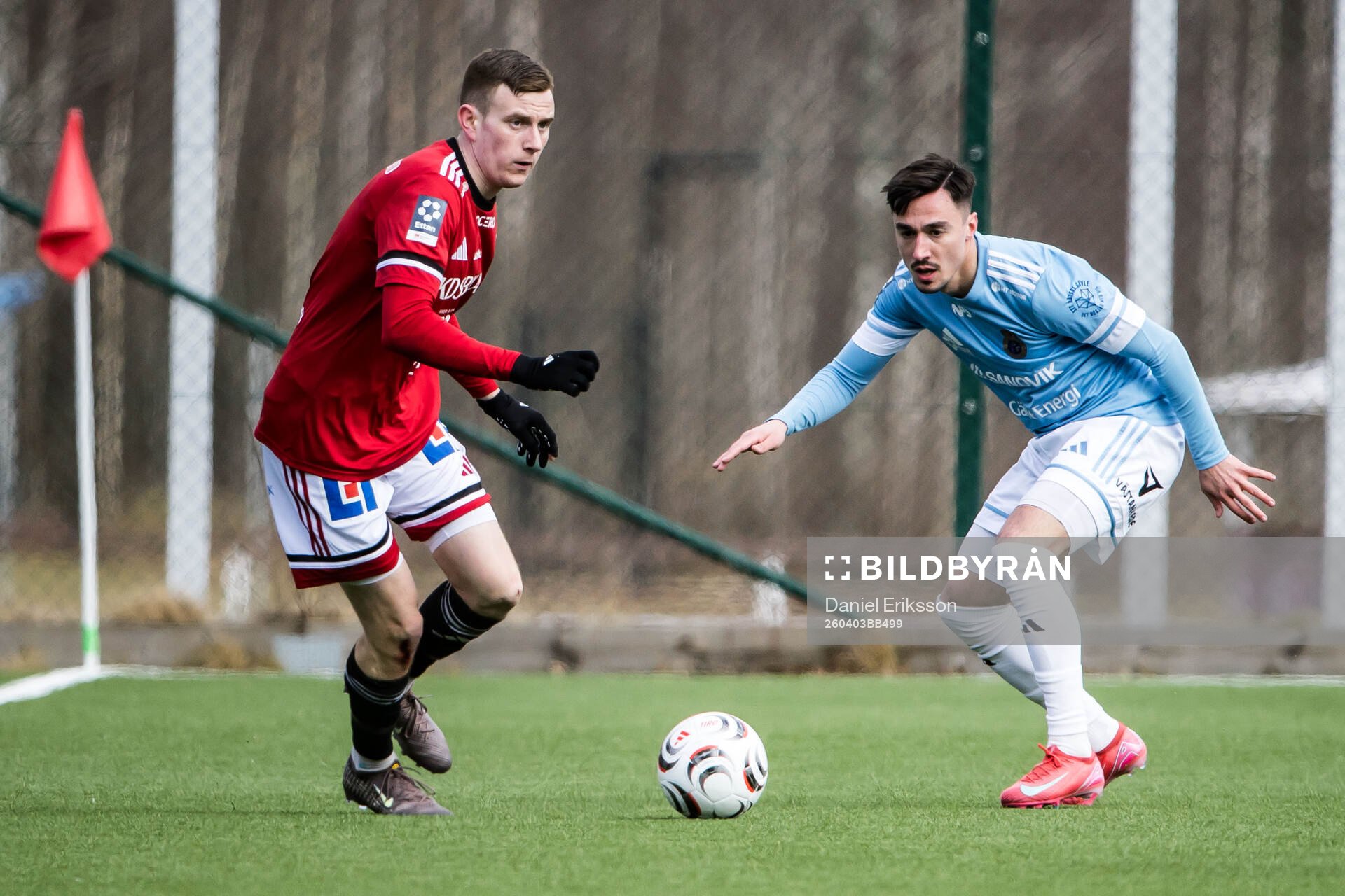 Karlstads Christian Marigliano och Gefles Deniz Yaldir