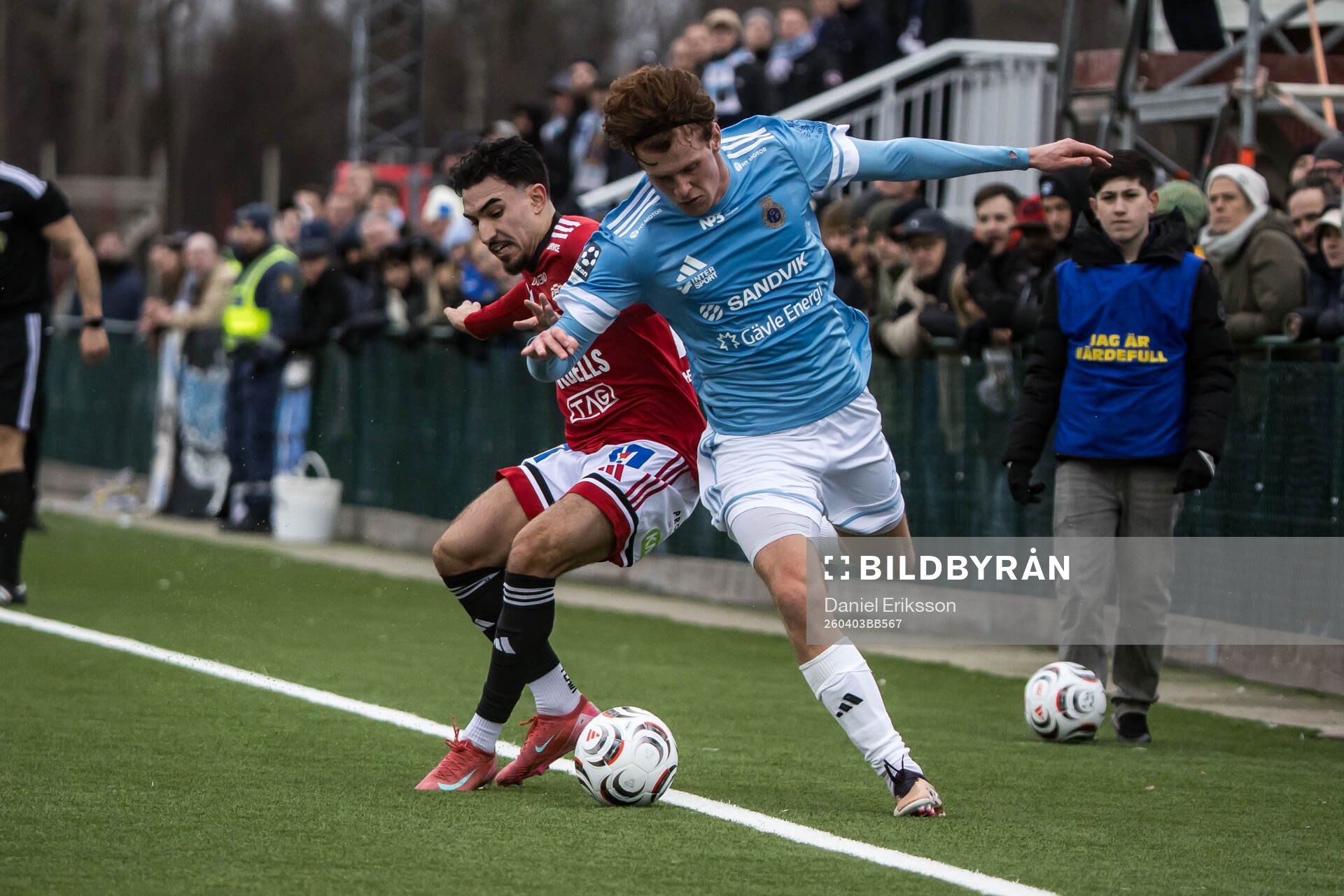 Karlstads Renan Correa Faustini och Gefles Carl Millard