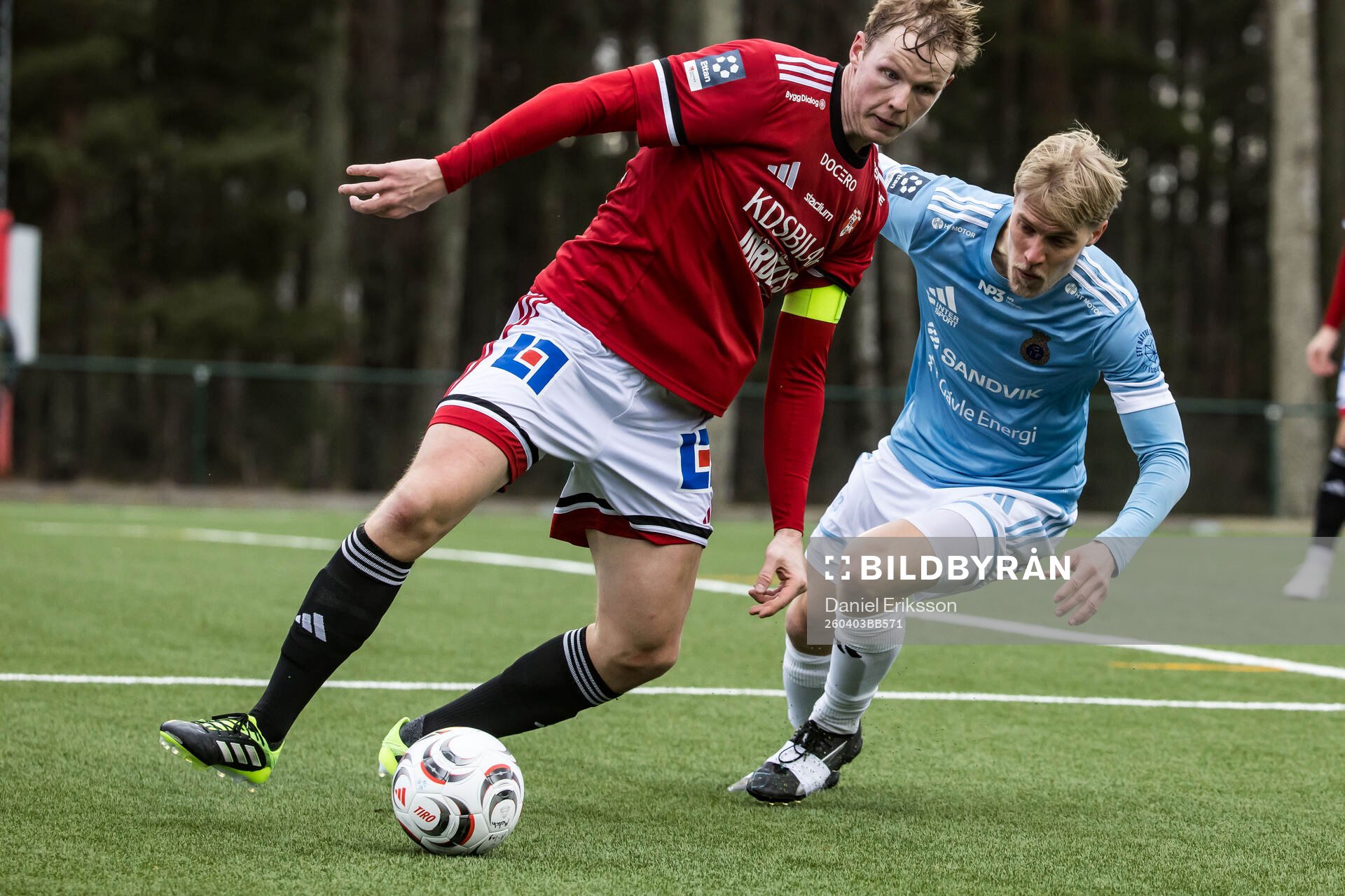 Karlstads Eric Forsberg och Gefles Noah Odin Lundström