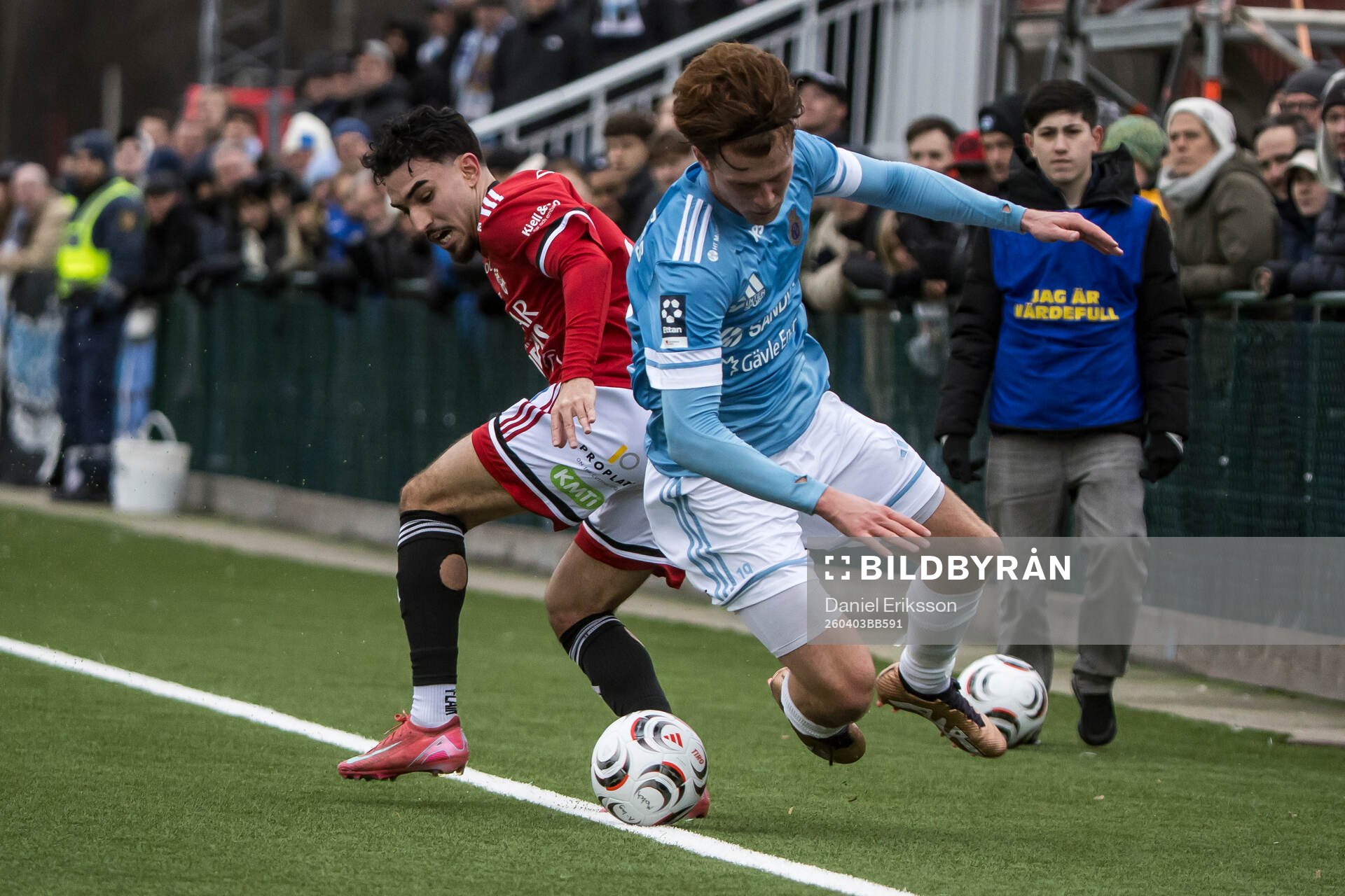 Karlstads Renan Correa Faustini och Gefles Carl Millard