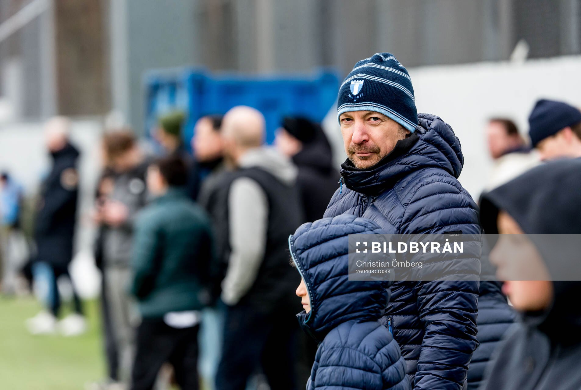 Under en träning med Malmö FF
