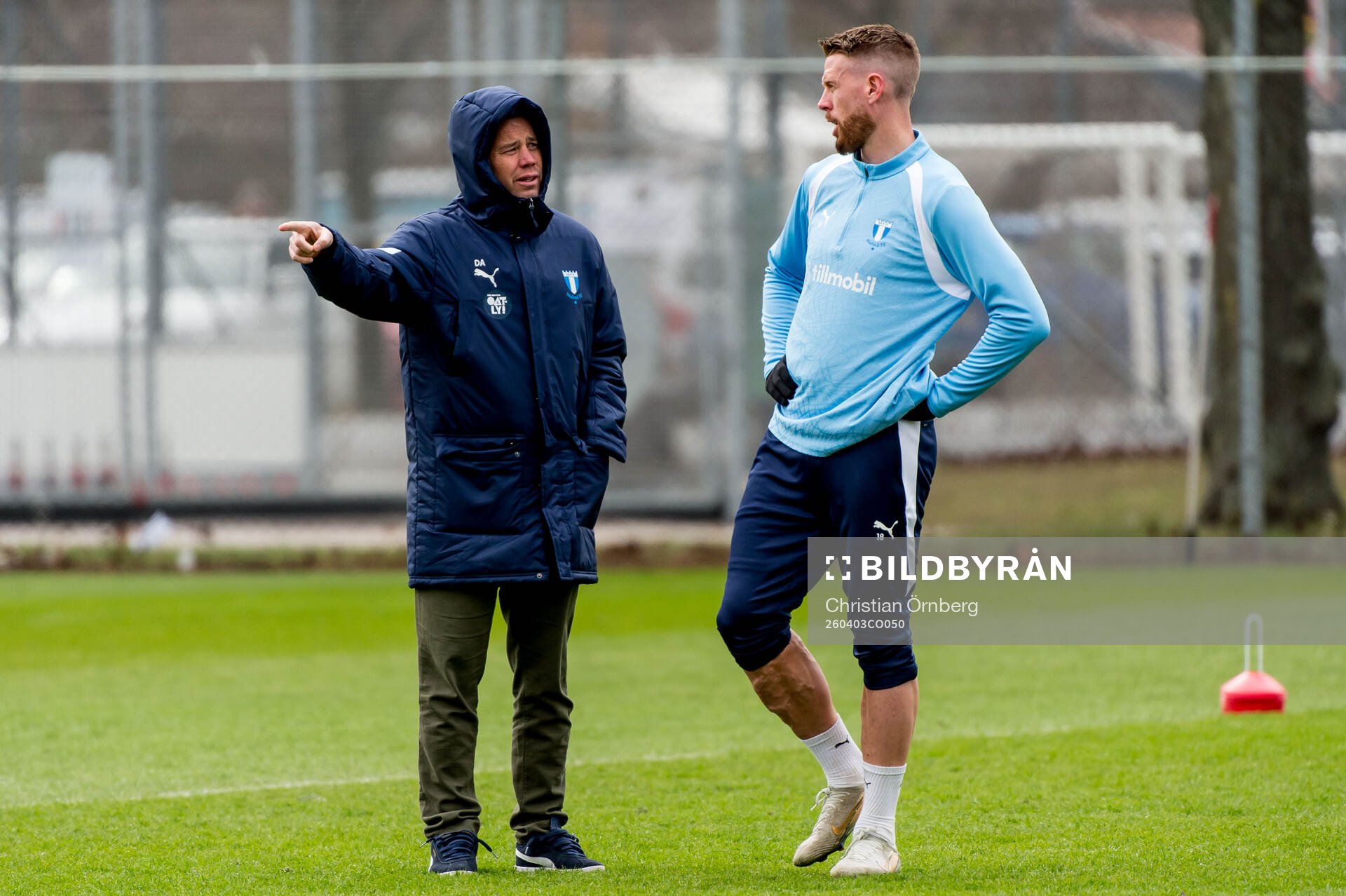 Fotbollschef Daniel Andersson och Pontus Jansson