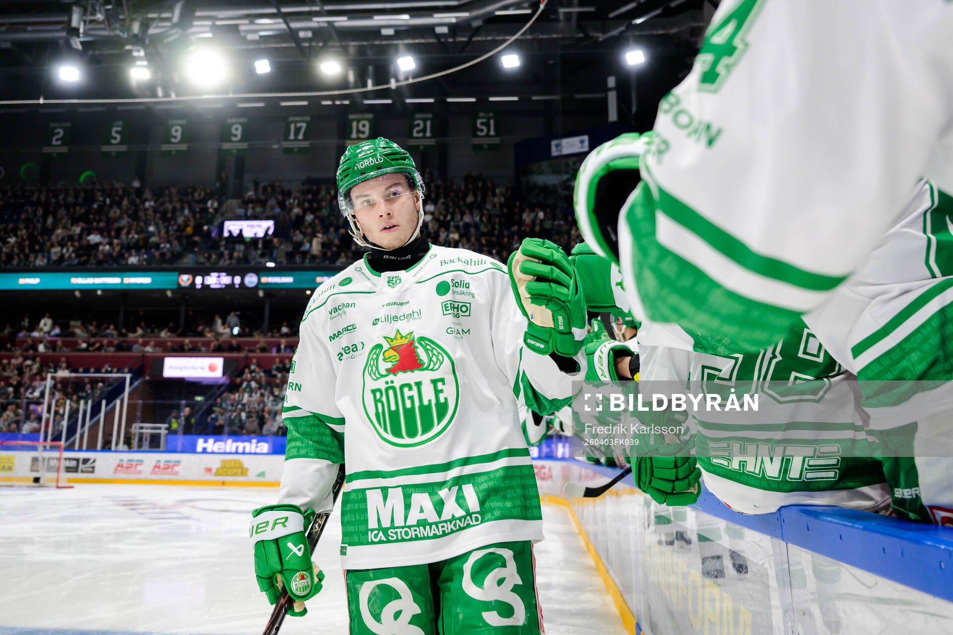 Rögles Felix Nilsson jublar