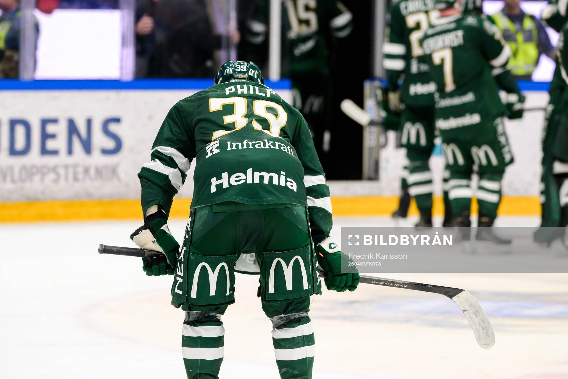 Färjestads Luke Philp deppar