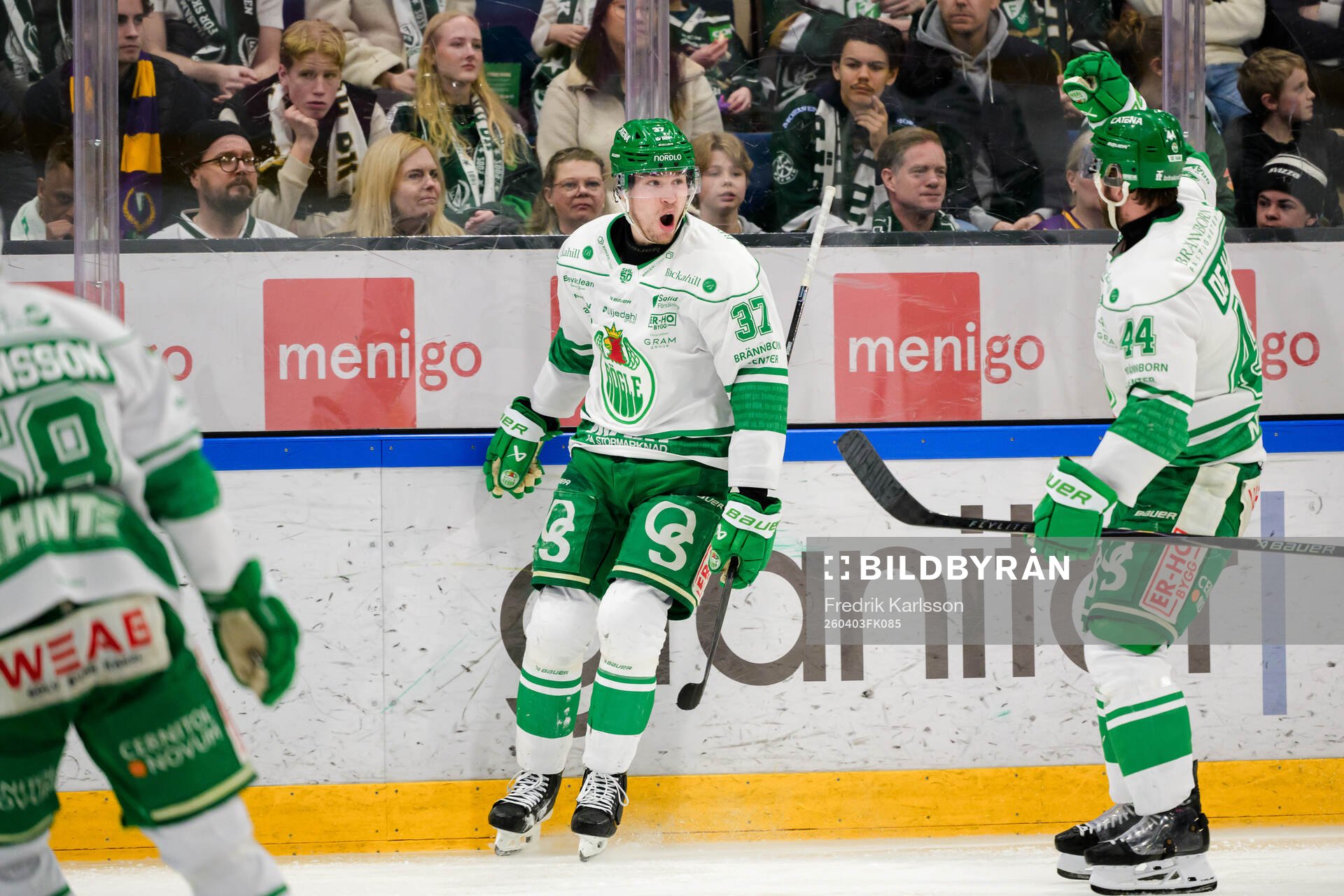 Rögles Albin Sundsvik jublar