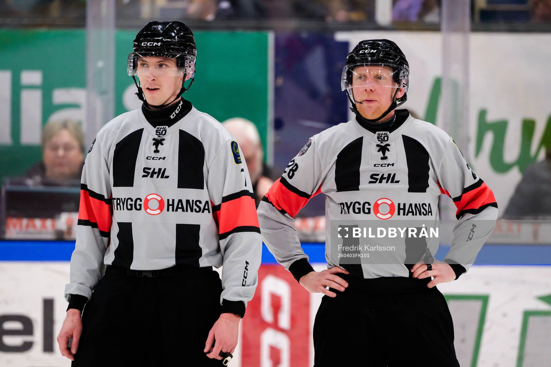 domare Christoffer Holm och domare Mikael Holm