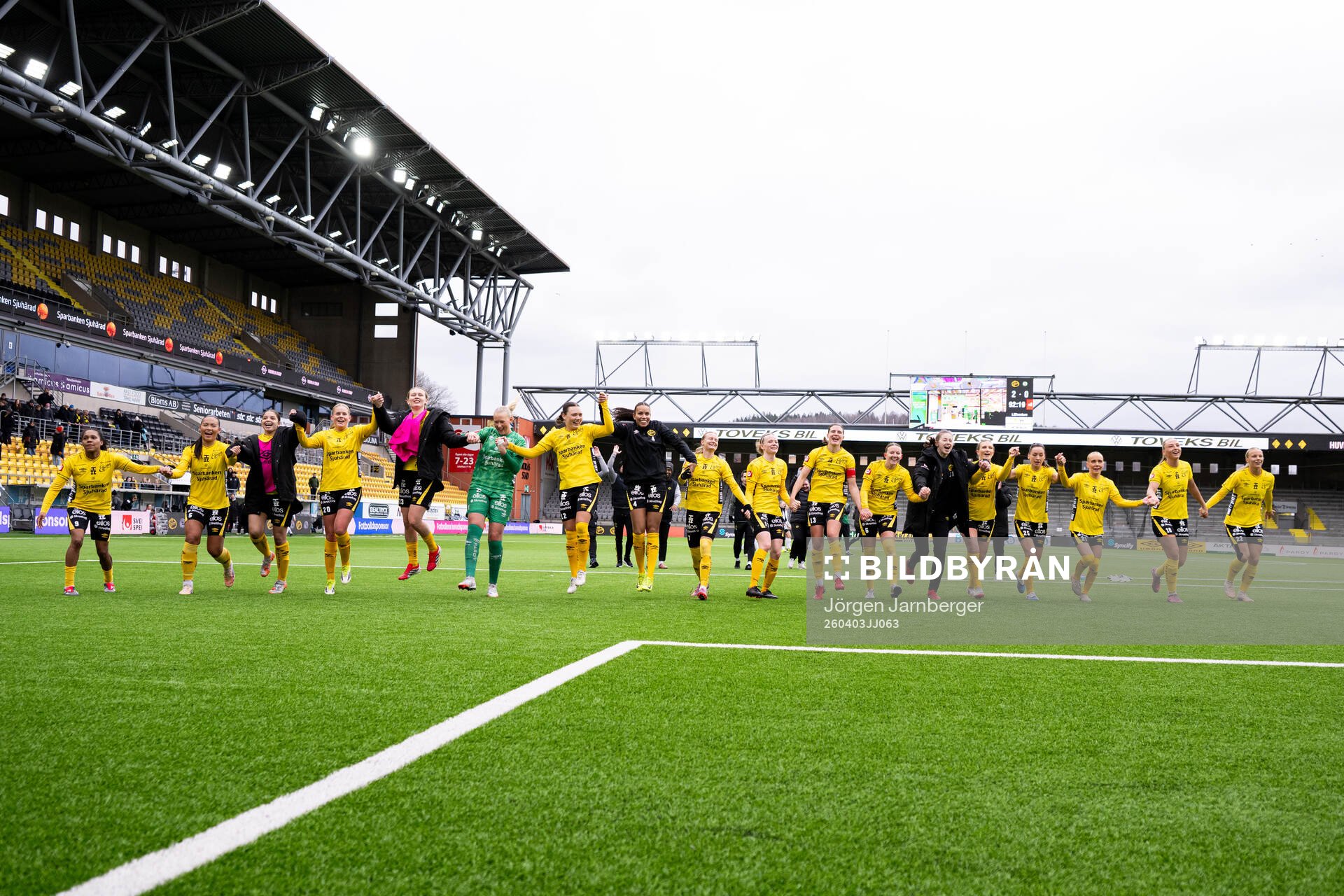 Elfsborgs spelare jublar