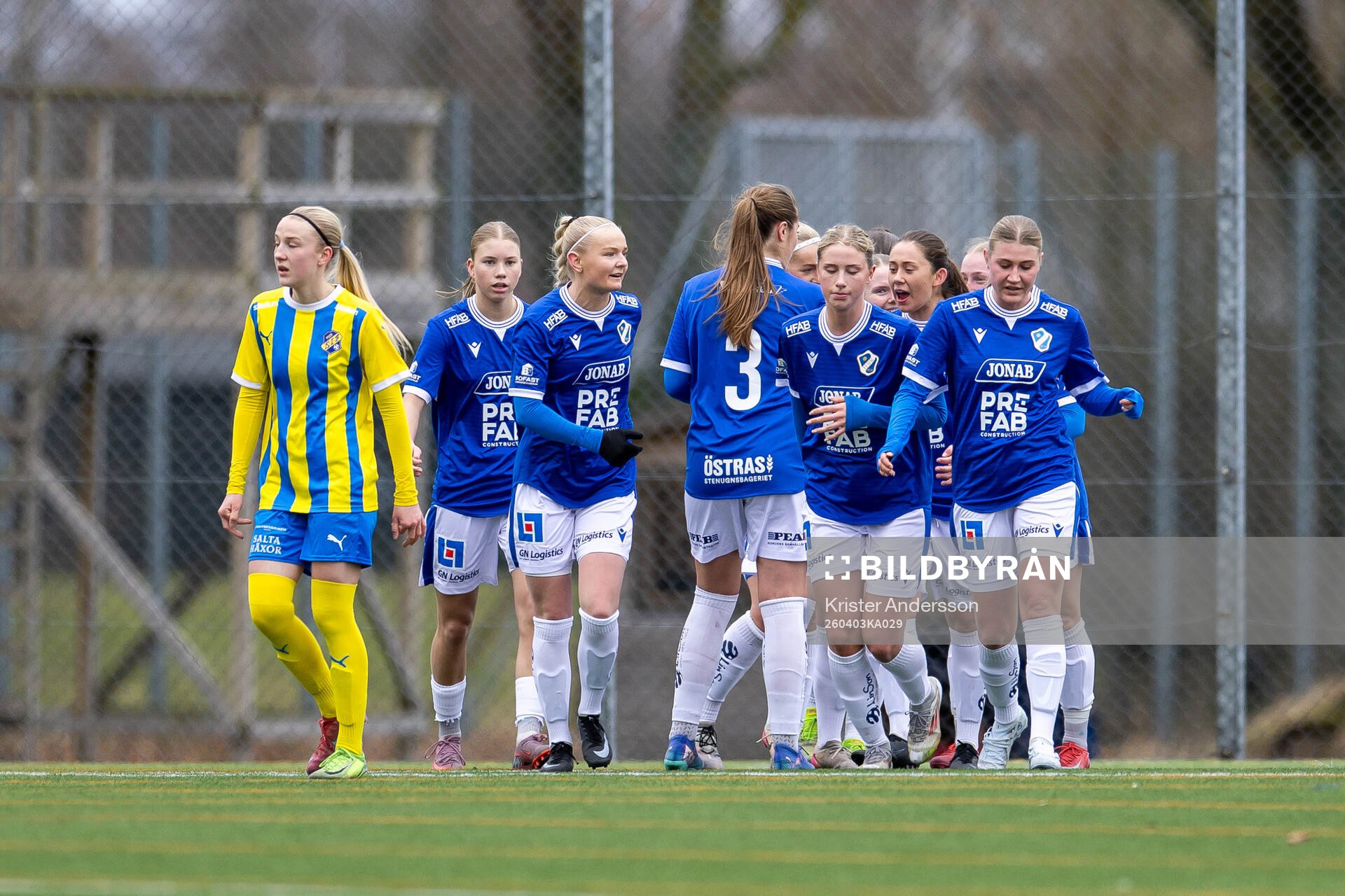Halmstads spelare jublar