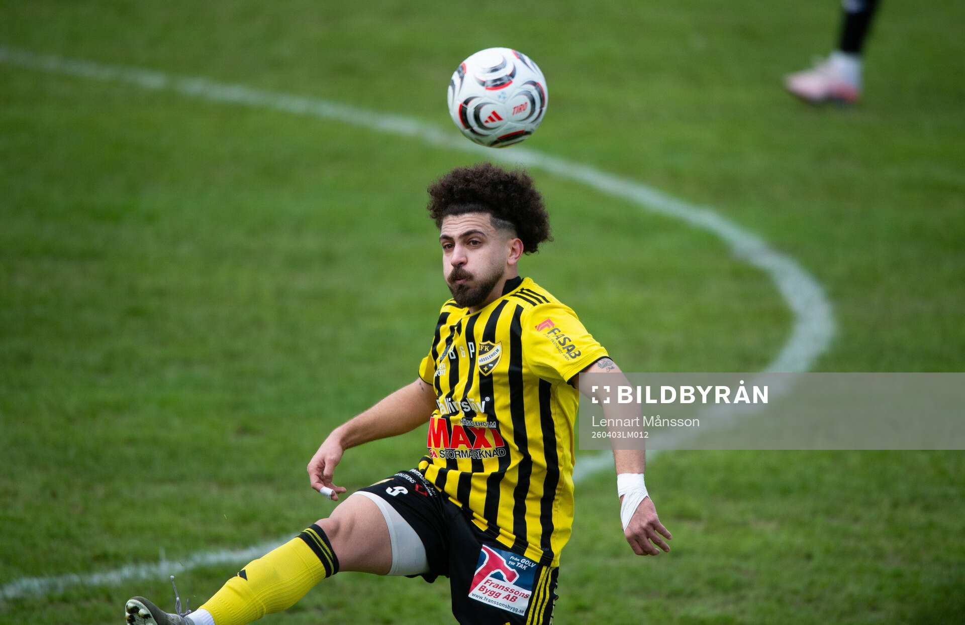 IFK Hässleholms Waseem Jafleh i matchen i division 3
