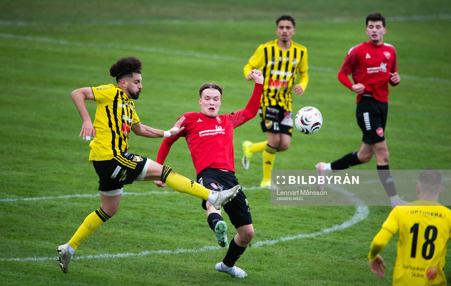 IFK Hässleholms Waseem Jafleh i matchen i division 3