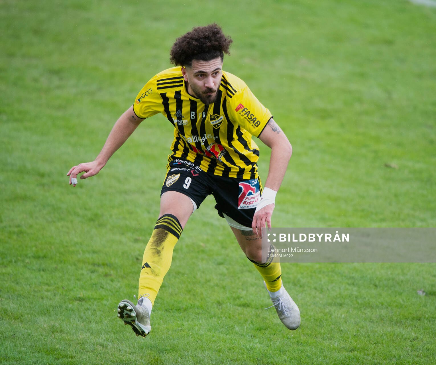 IFK Hässleholms Waseem Jafleh i matchen i division 3